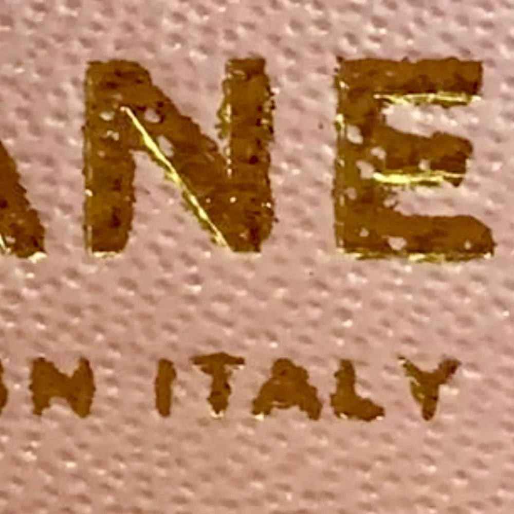 Smudged heat stamp.