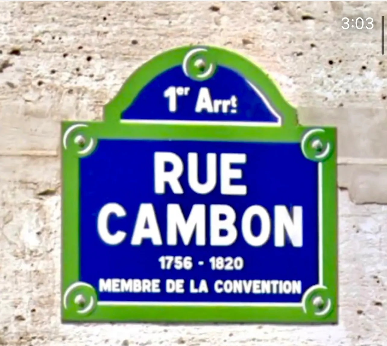 LA RUE CAMBON