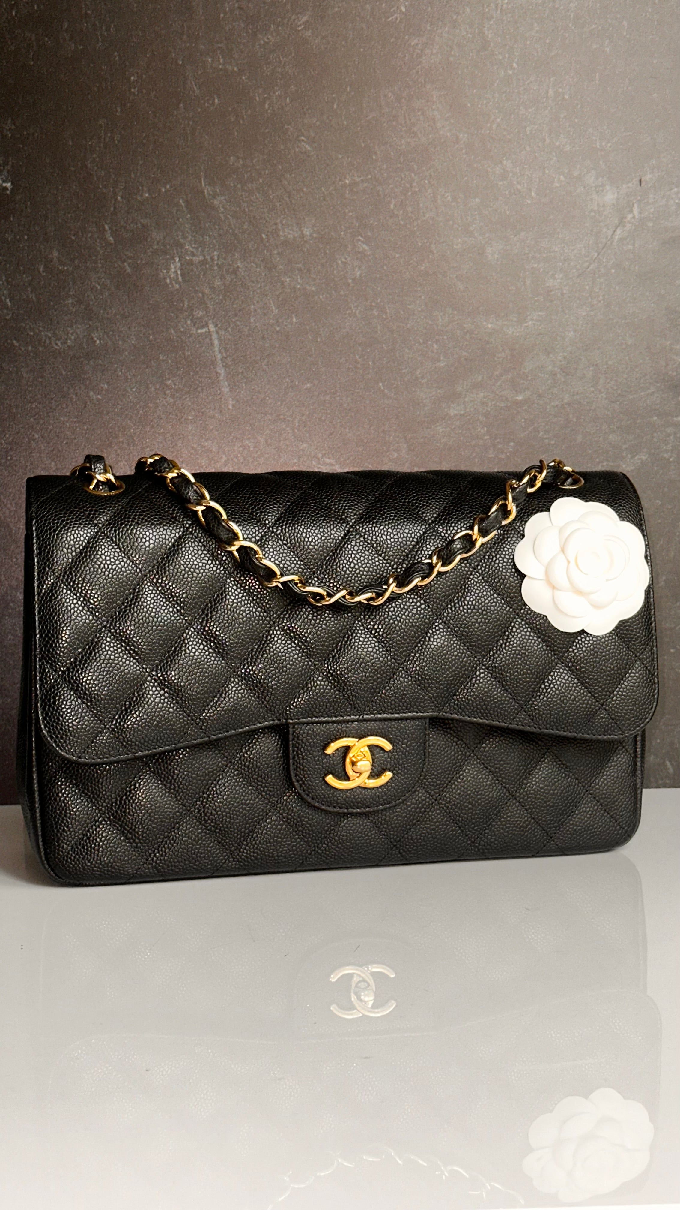 Chanel Jumbo Timeless Classic Flap Black Caviar GHW