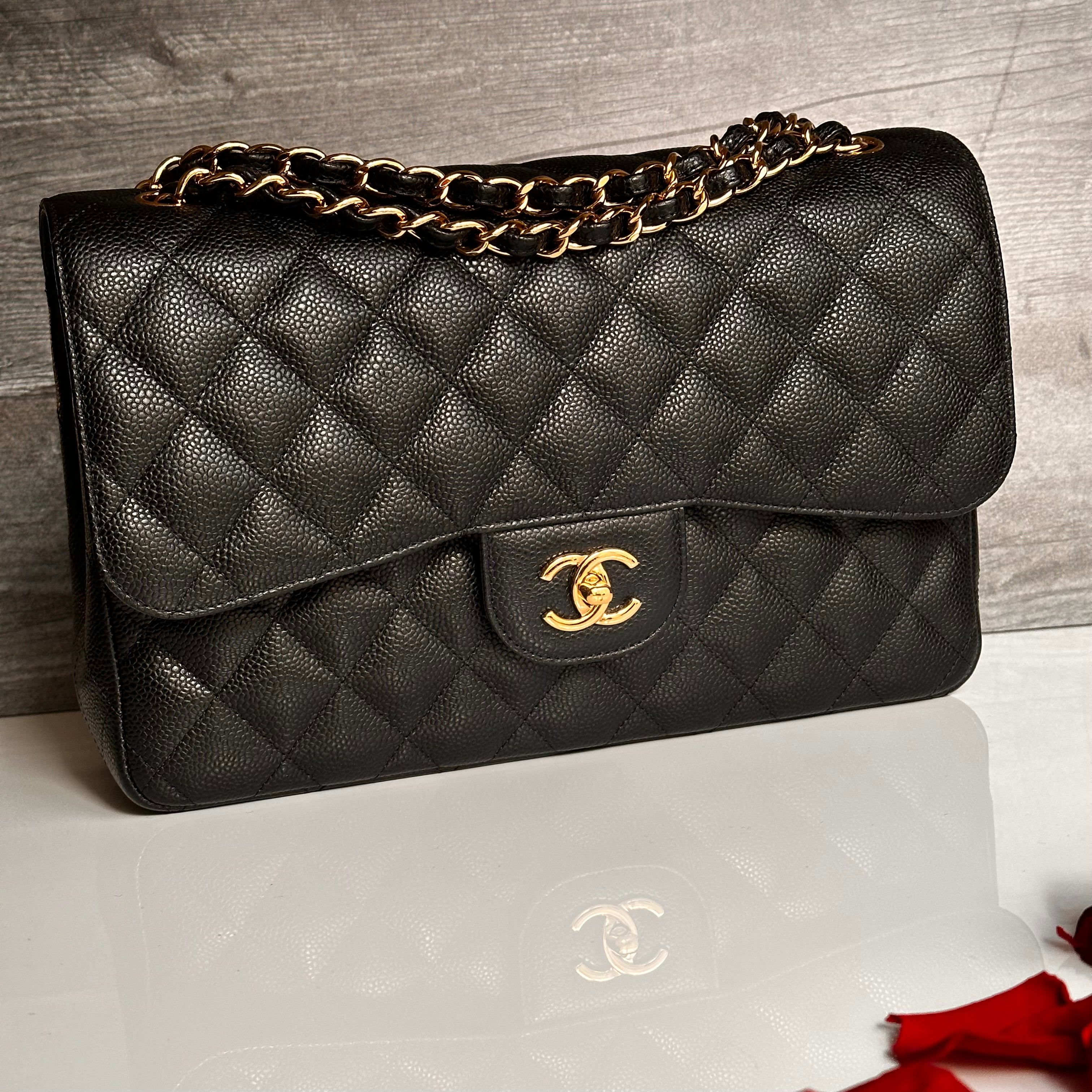 Chanel Jumbo Timeless Classic Double Flap Black Caviar GHW