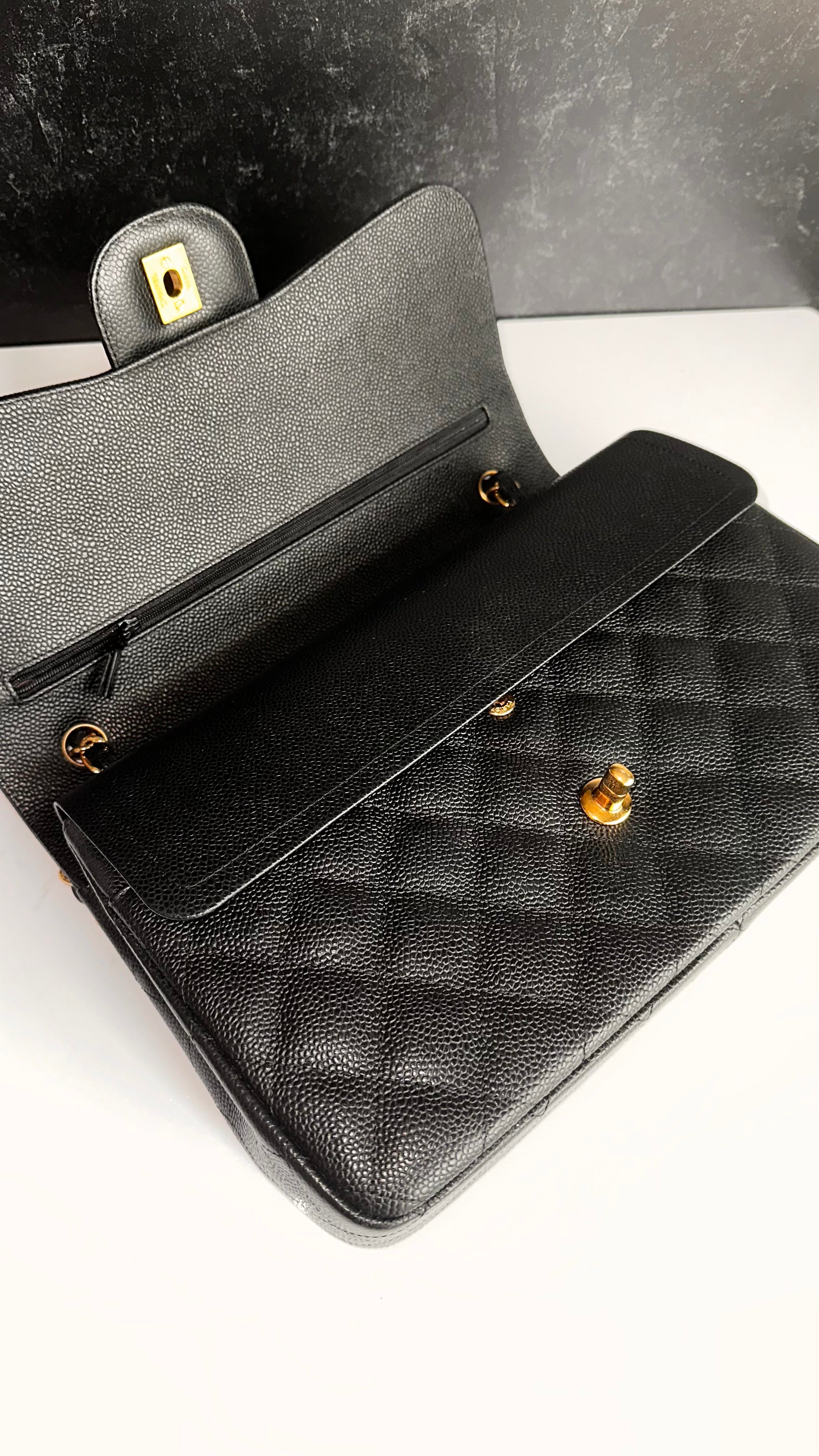 Chanel Jumbo Timeless Classic Flap Black Caviar GHW