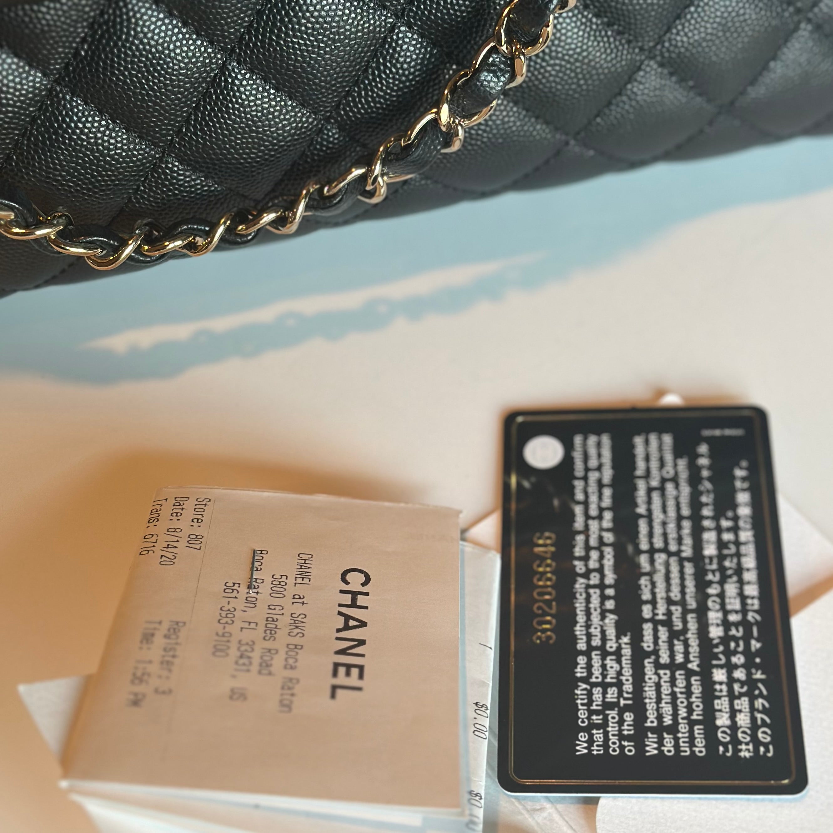 CHANEL COCO TOP HANDLE FLAP BLACK CAVIAR LGHW