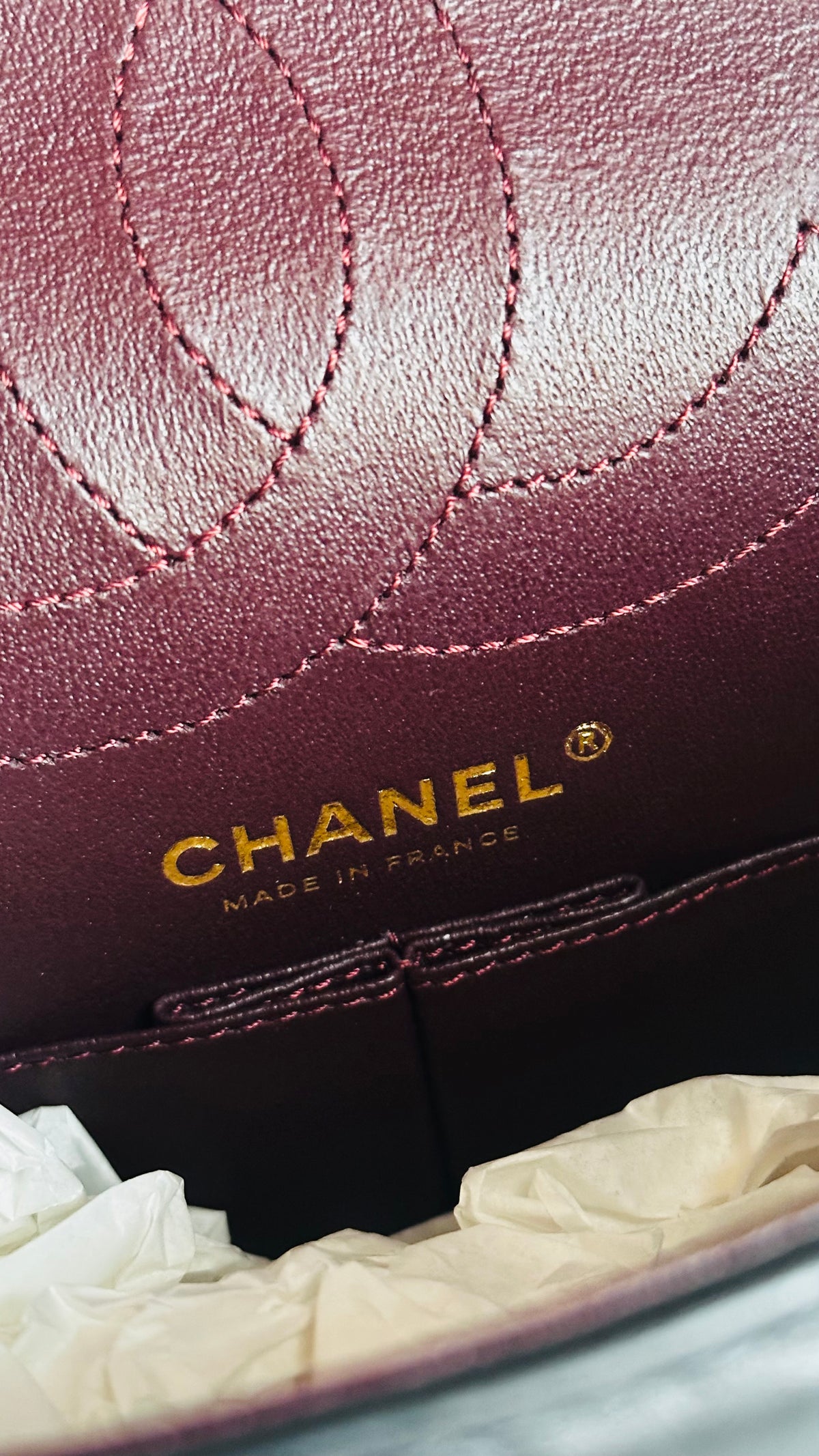 Chanel 2.55 Reissue Double Flap Black Aged Calfskin GHW Size 225
