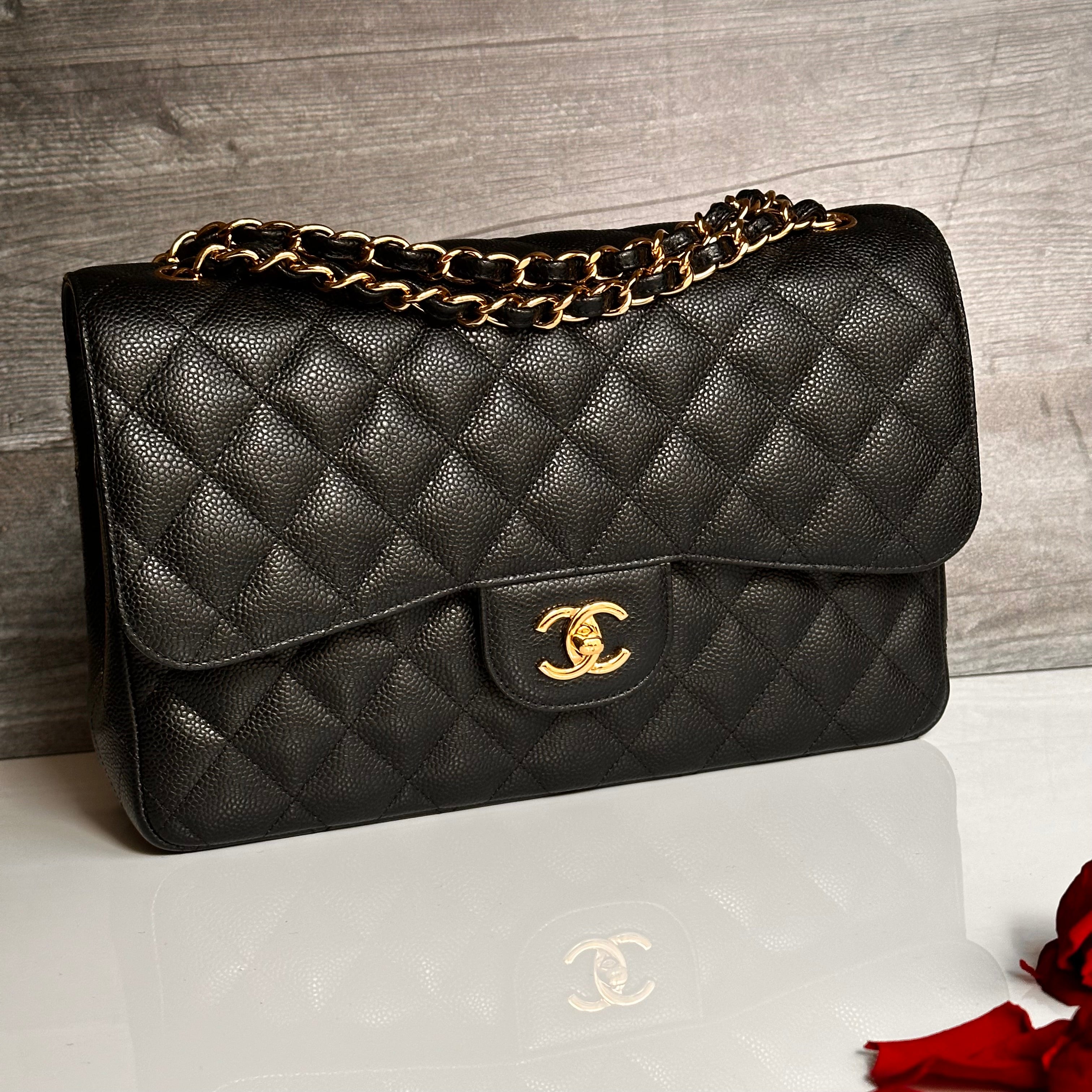 Chanel Jumbo Timeless Classic Double Flap Black Caviar GHW