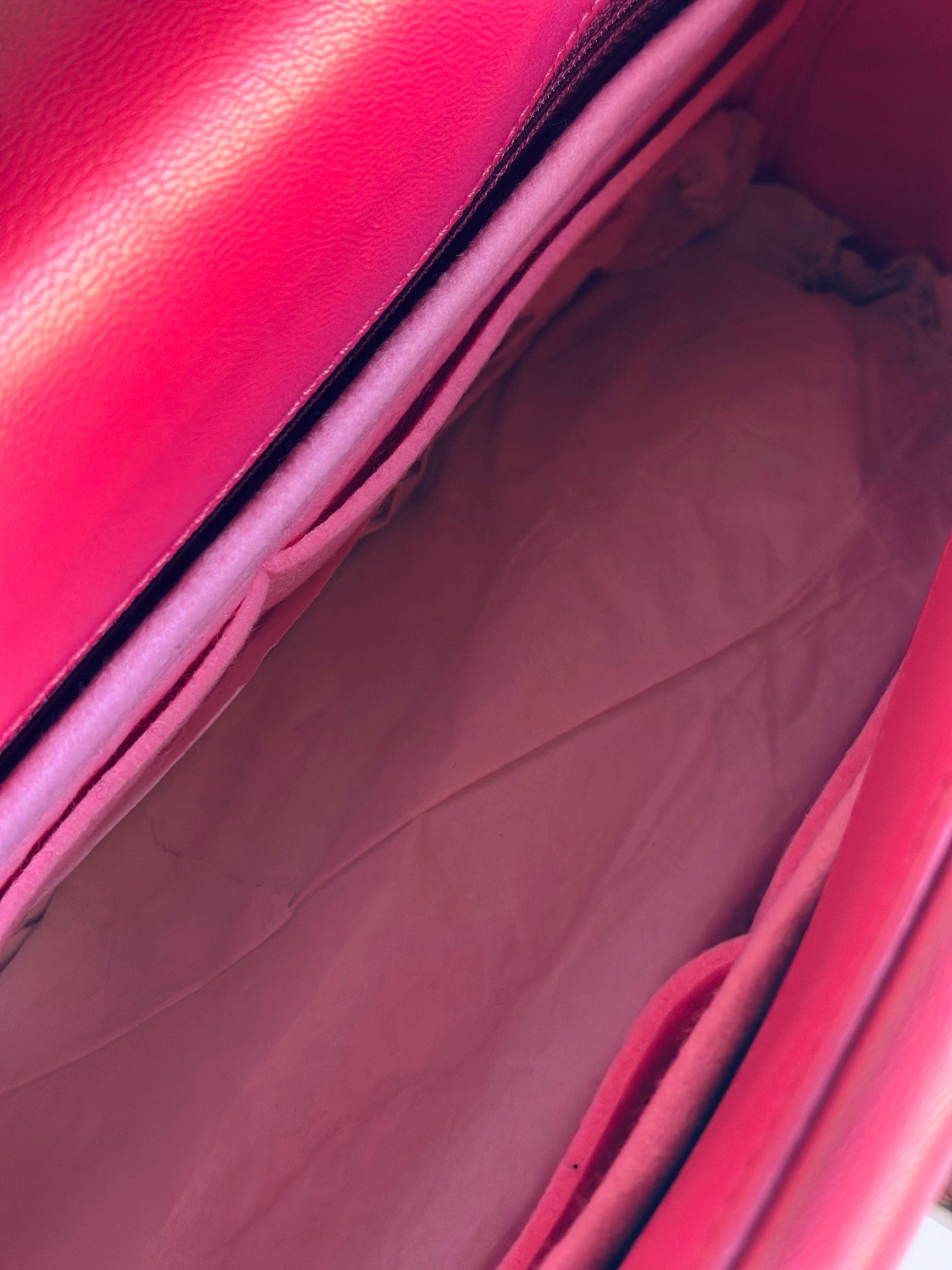 2020 Chanel 19 Large Flap Dark Pink Goatskin Trio-Mix Finish Hardware