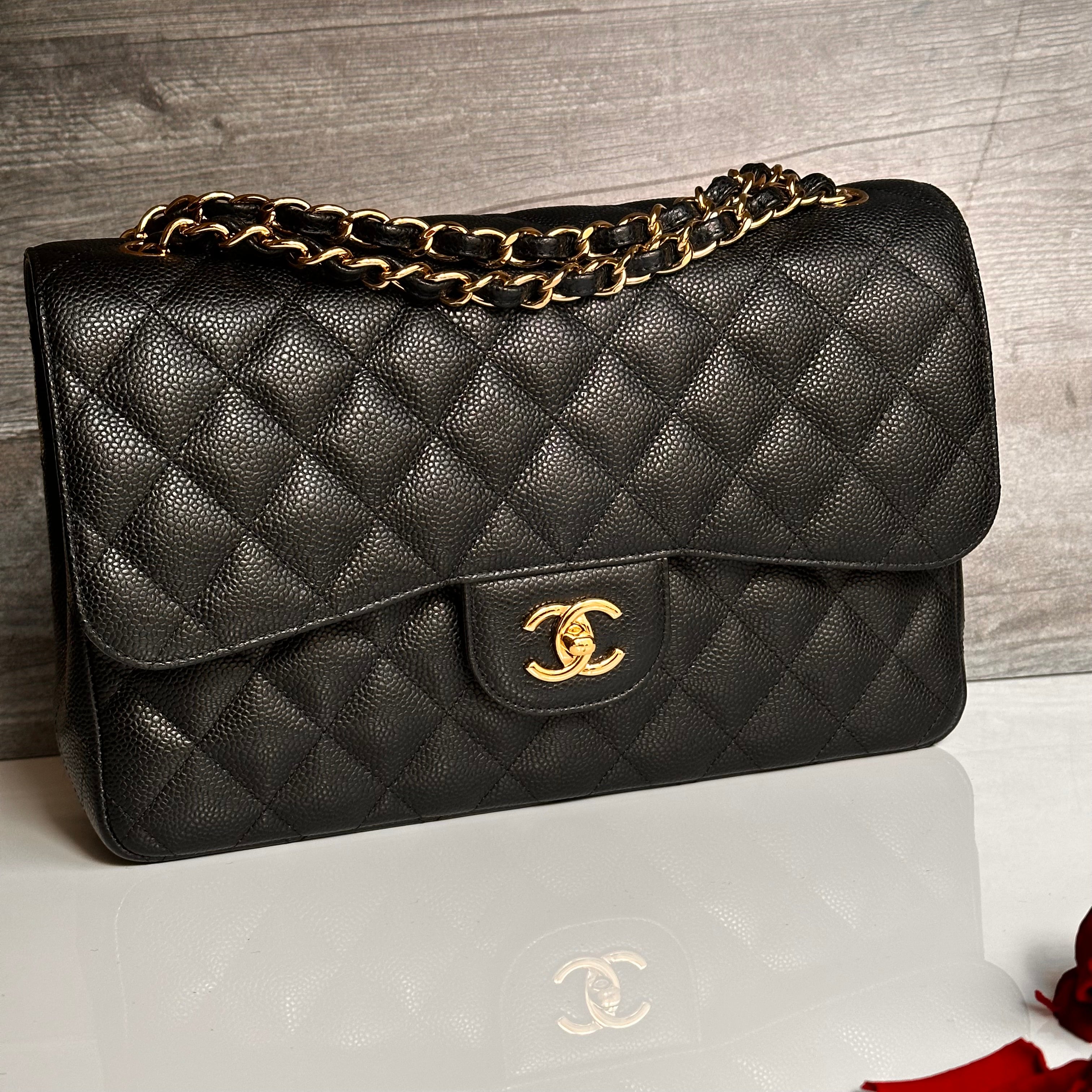 Chanel Jumbo Timeless Classic Double Flap Black Caviar GHW