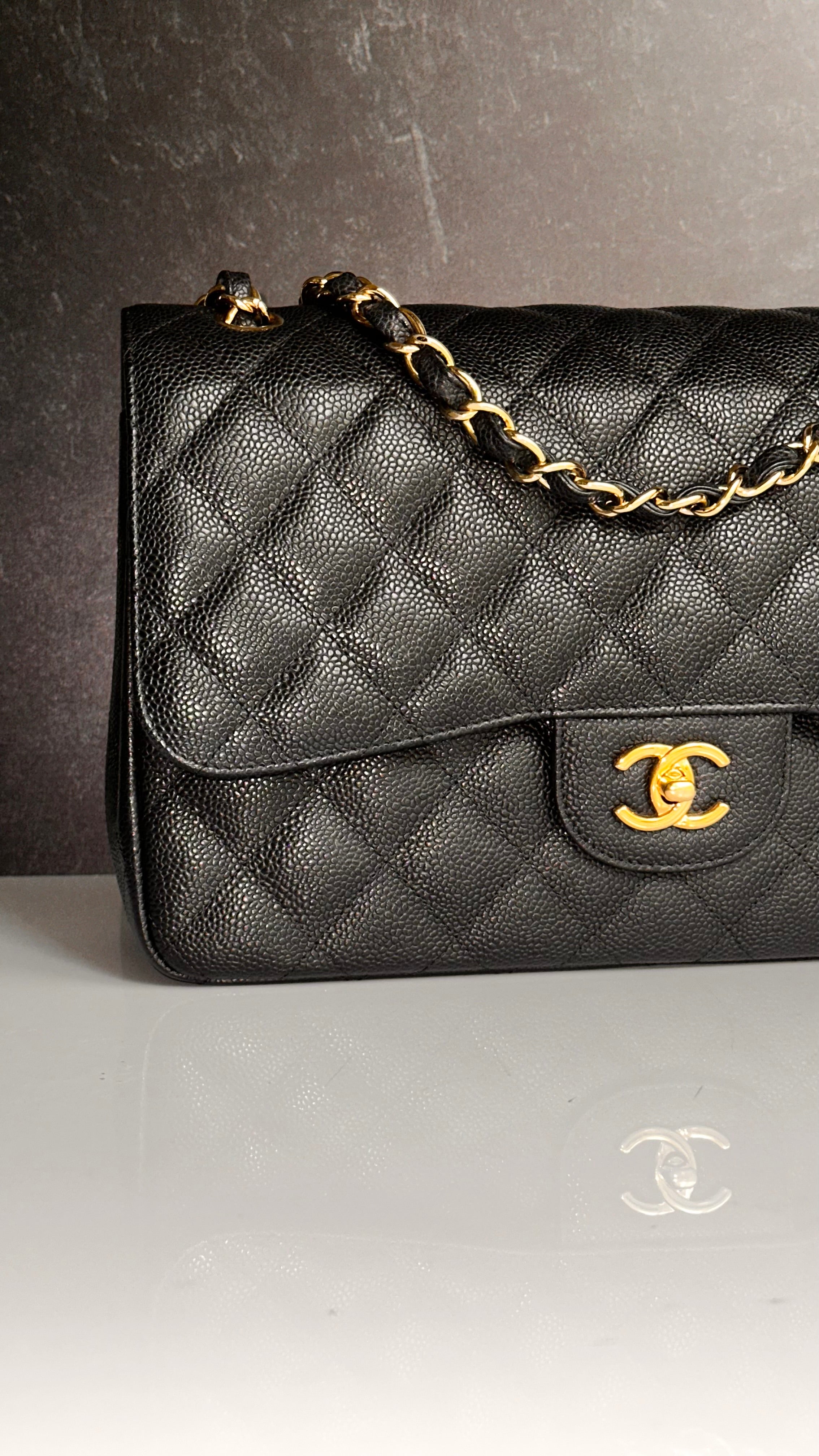 Chanel Jumbo Timeless Classic Flap Black Caviar GHW