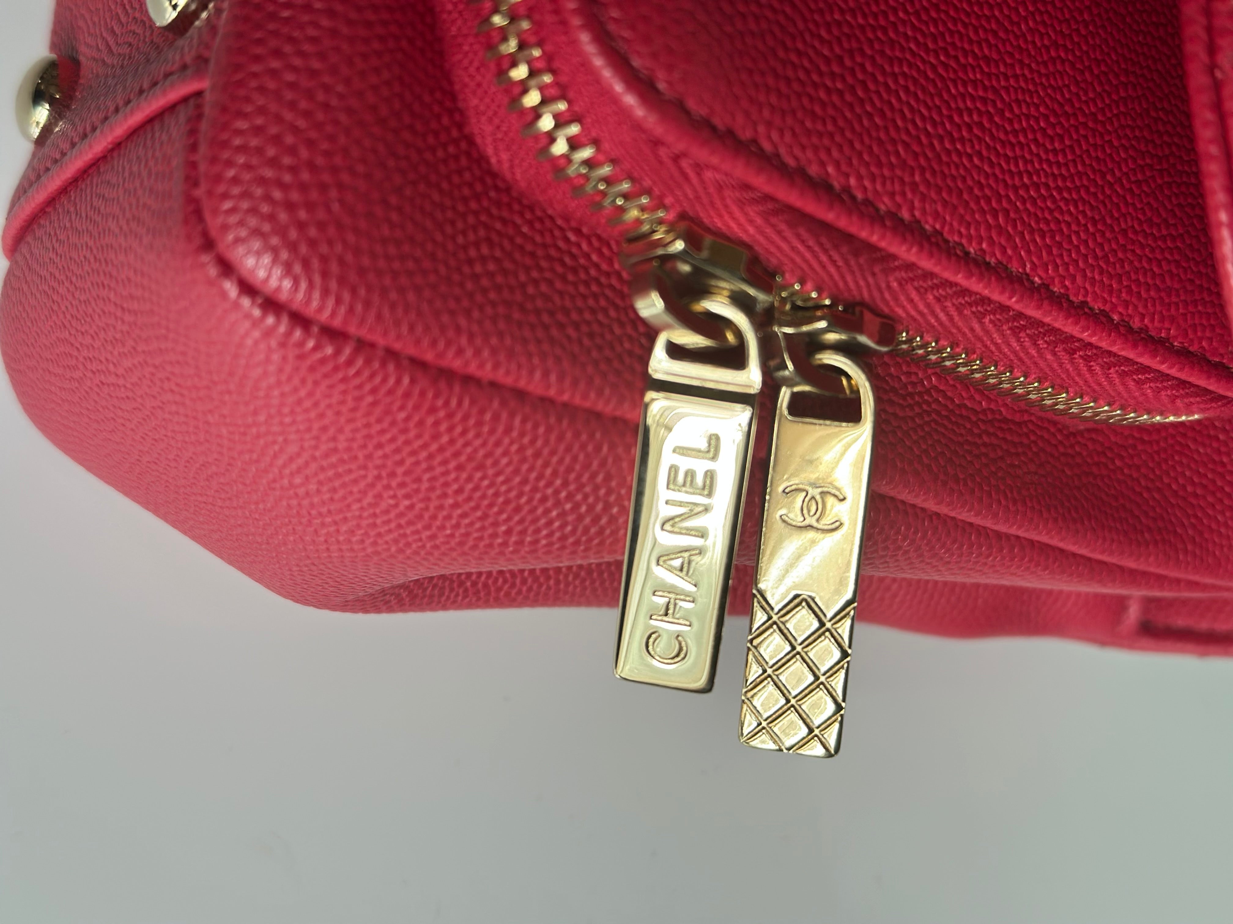 18S Chanel Small Business Affinity Flap Red Caviar GHW