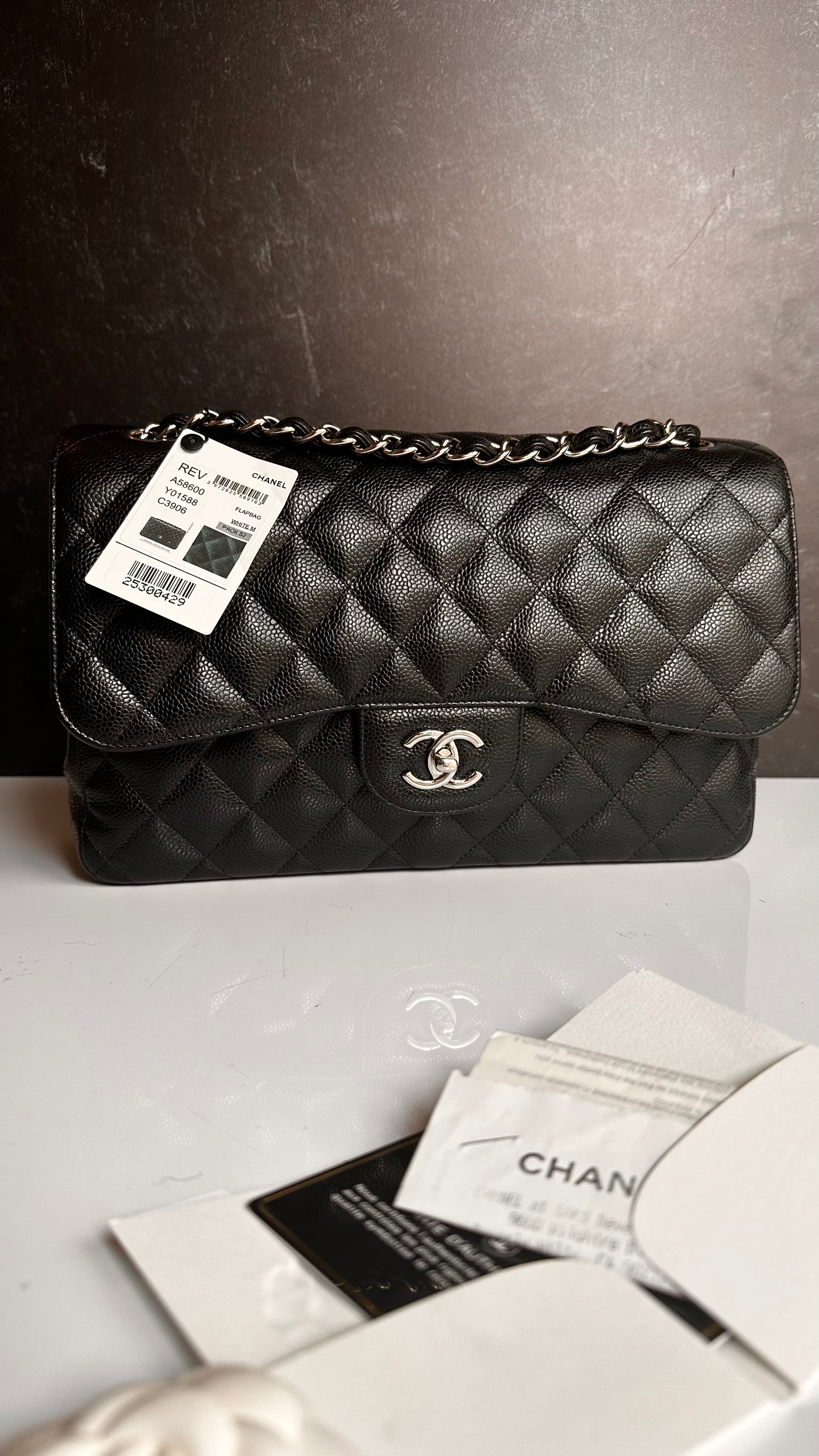 Chanel Timeless Classic Flap Jumbo Black Caviar SHW