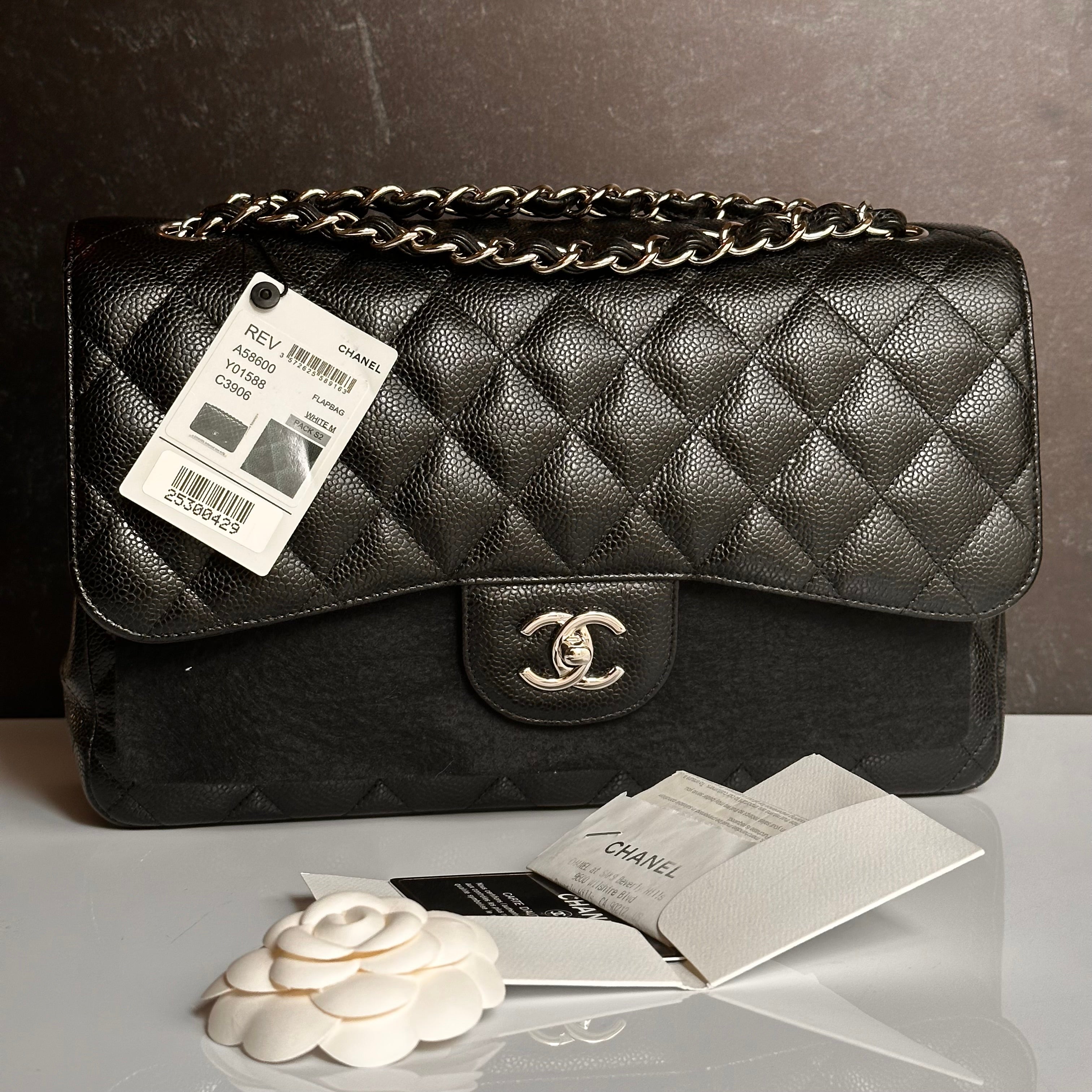 Chanel Timeless Classic Flap Jumbo Black Caviar SHW