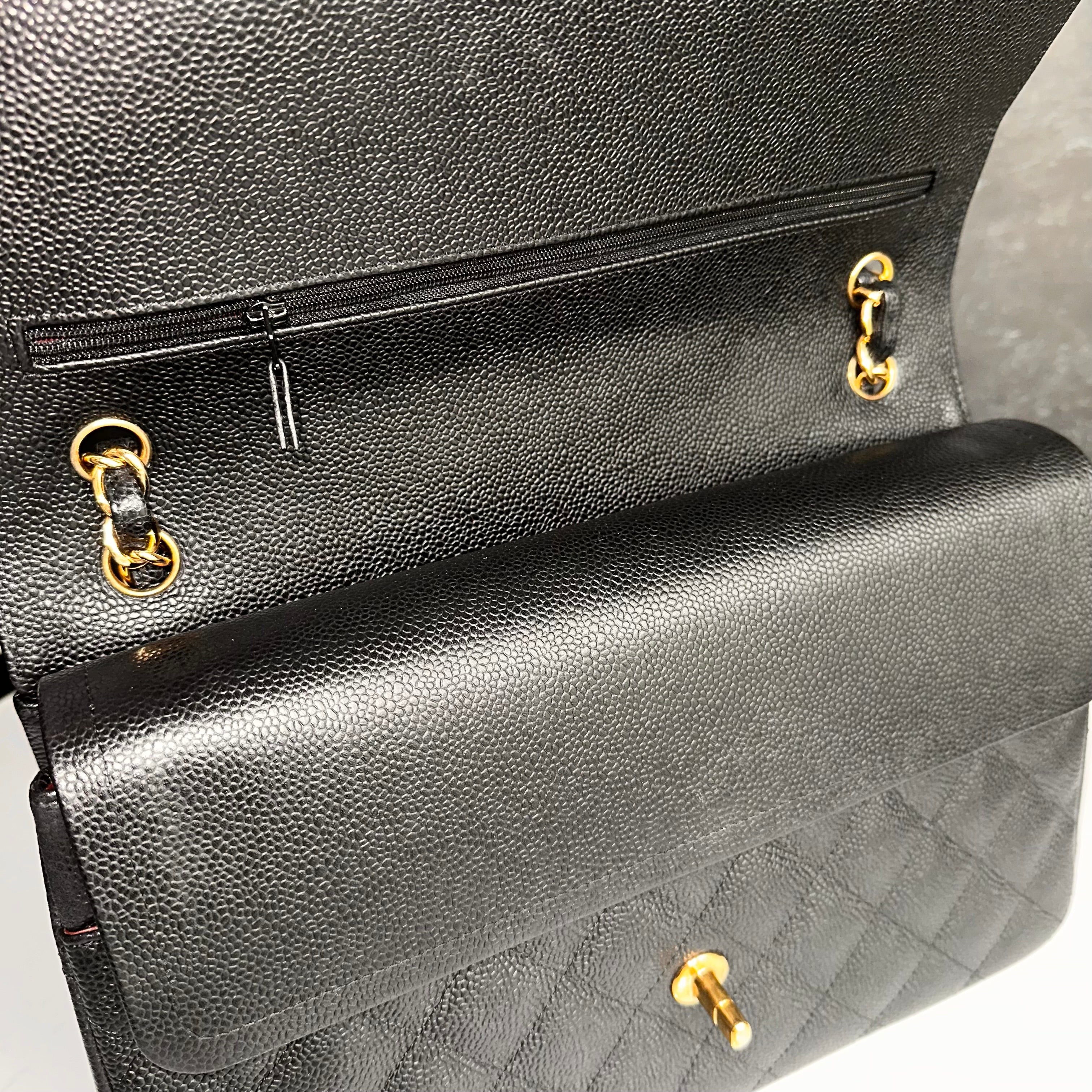 Chanel Jumbo Timeless Classic Flap Black Caviar GHW