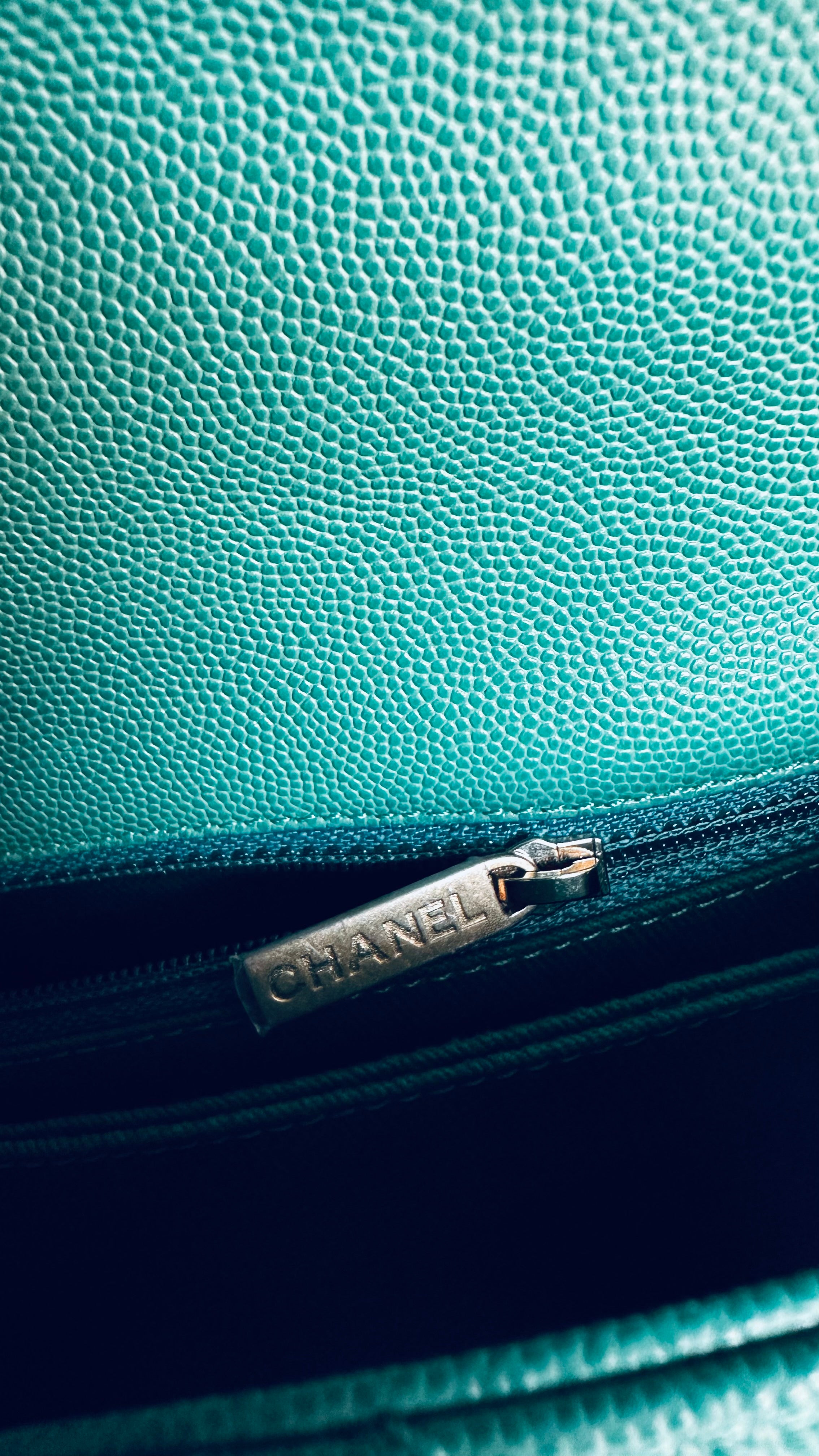 Métiers D’art 2019 Chanel Small Coco Handle Flap Green Caviar & Aged Gold Hardware