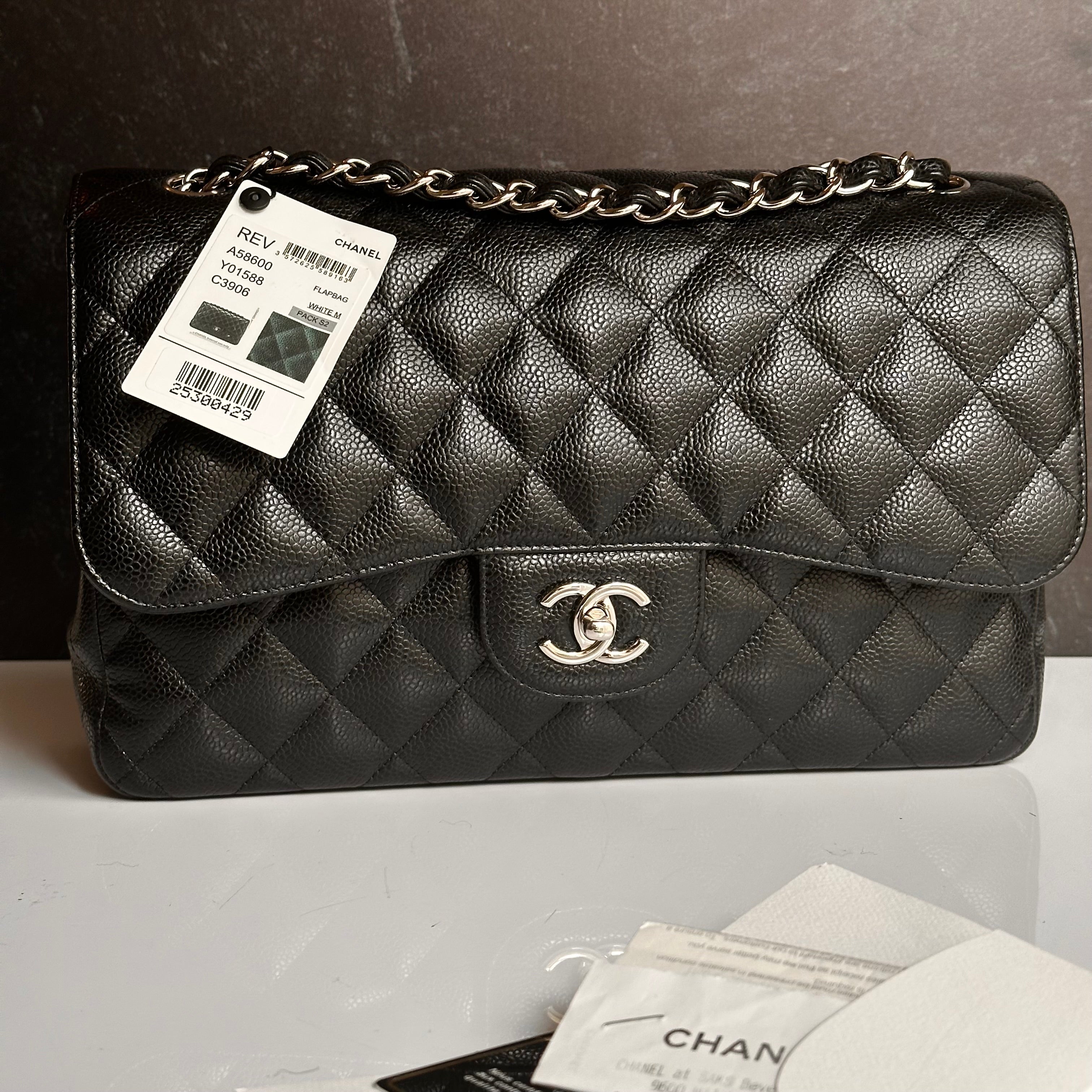 Chanel Timeless Classic Flap Jumbo Black Caviar SHW