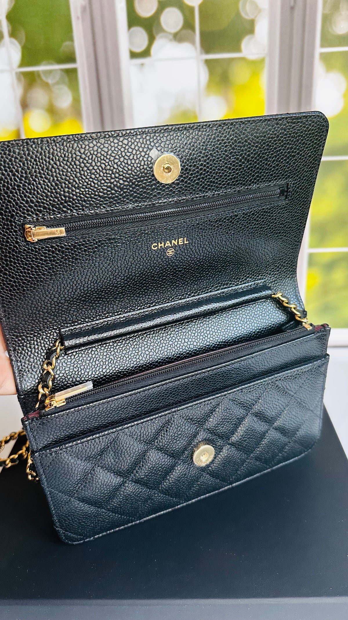 Chanel Wallet on Chain Black Caviar GHW