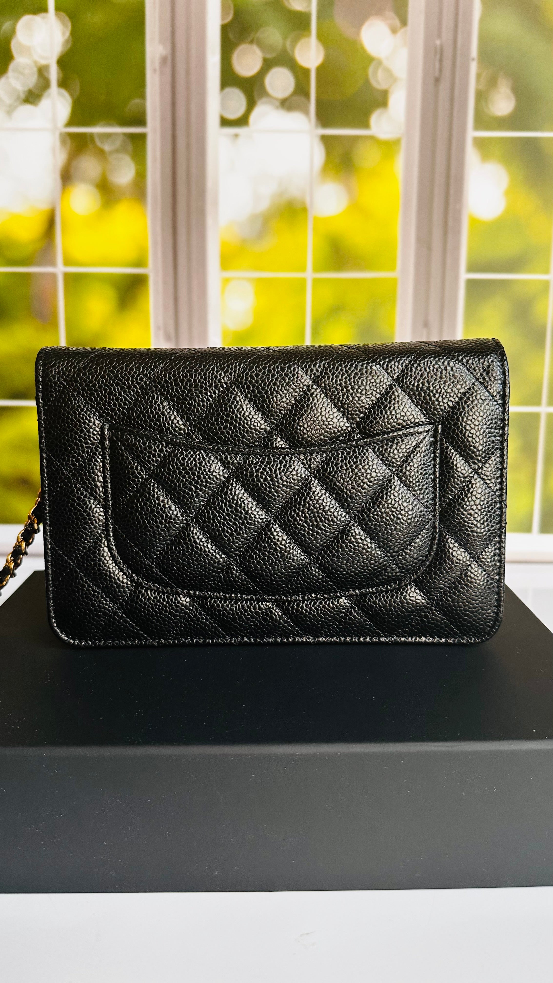 Chanel Wallet on Chain Black Caviar GHW