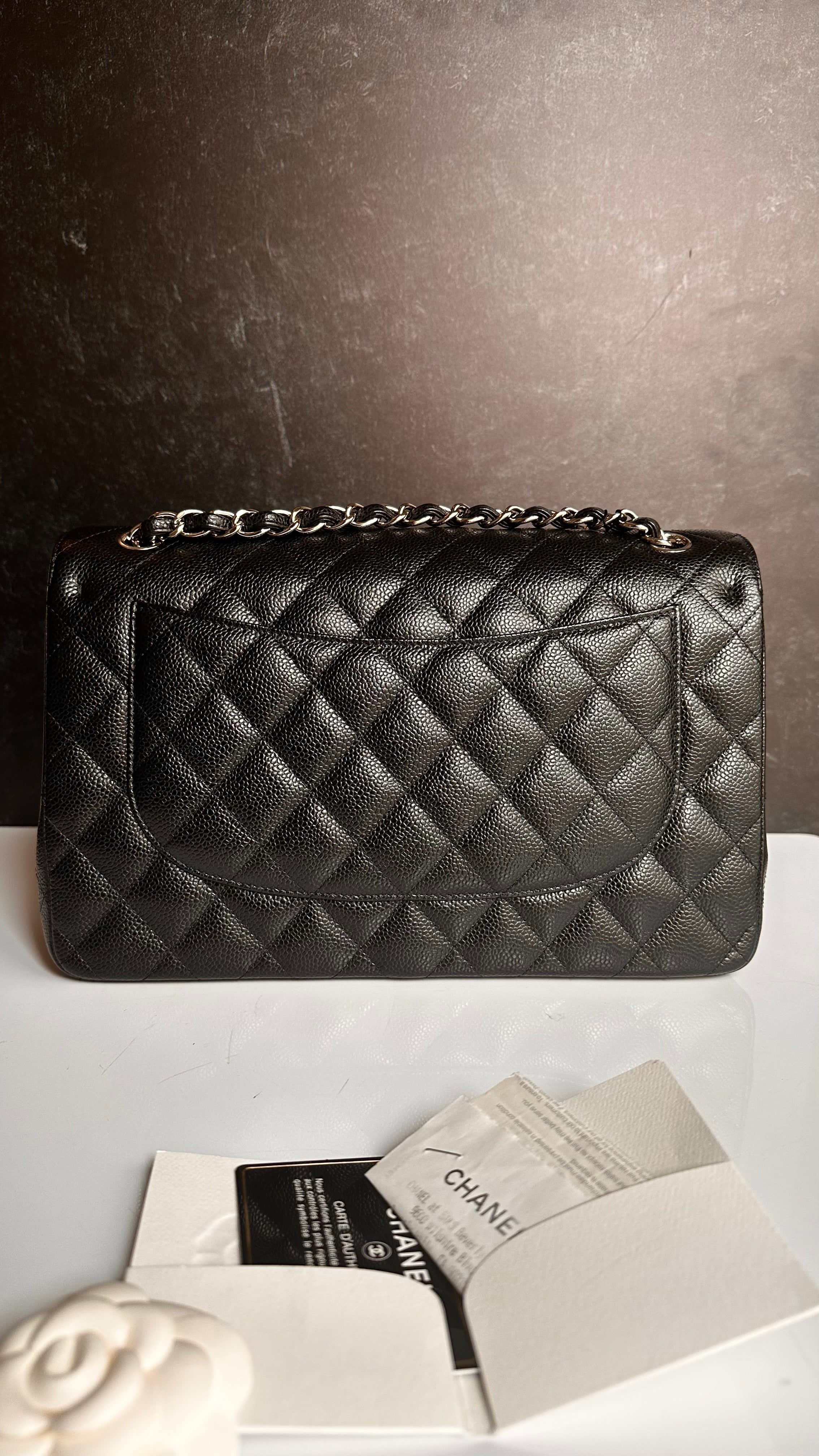 Chanel Timeless Classic Flap Jumbo Black Caviar SHW