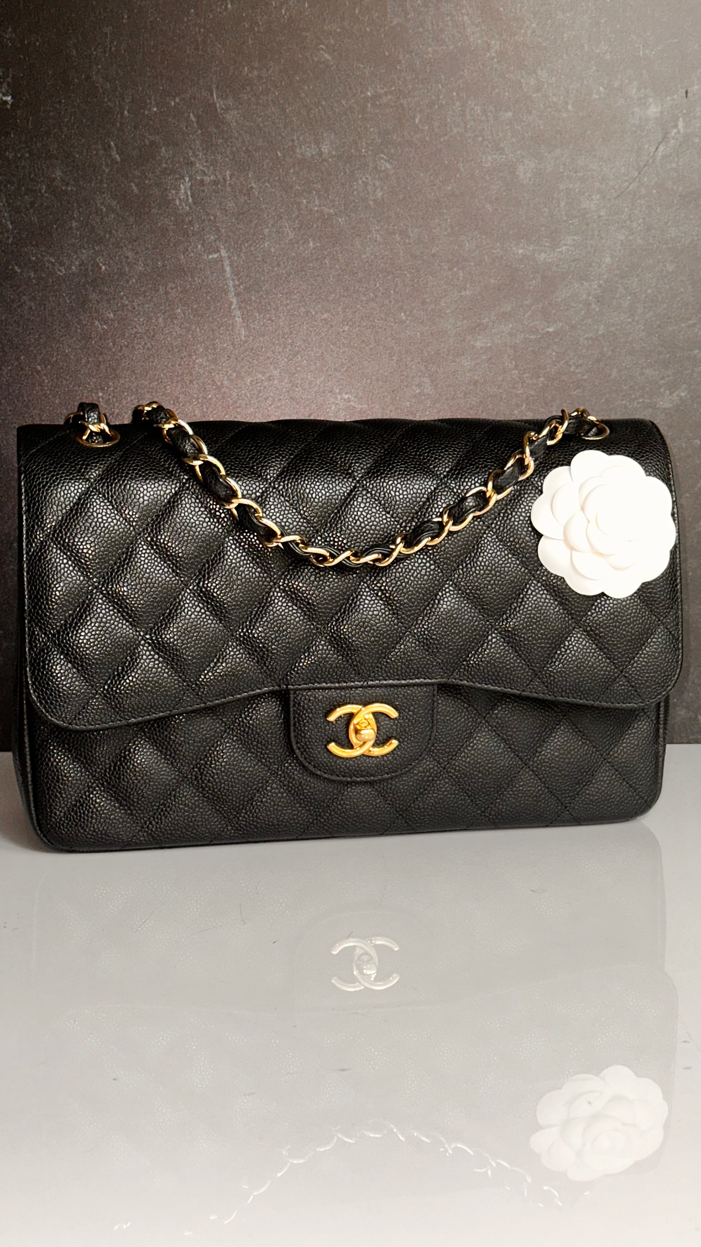 Chanel Jumbo Timeless Classic Flap Black Caviar GHW