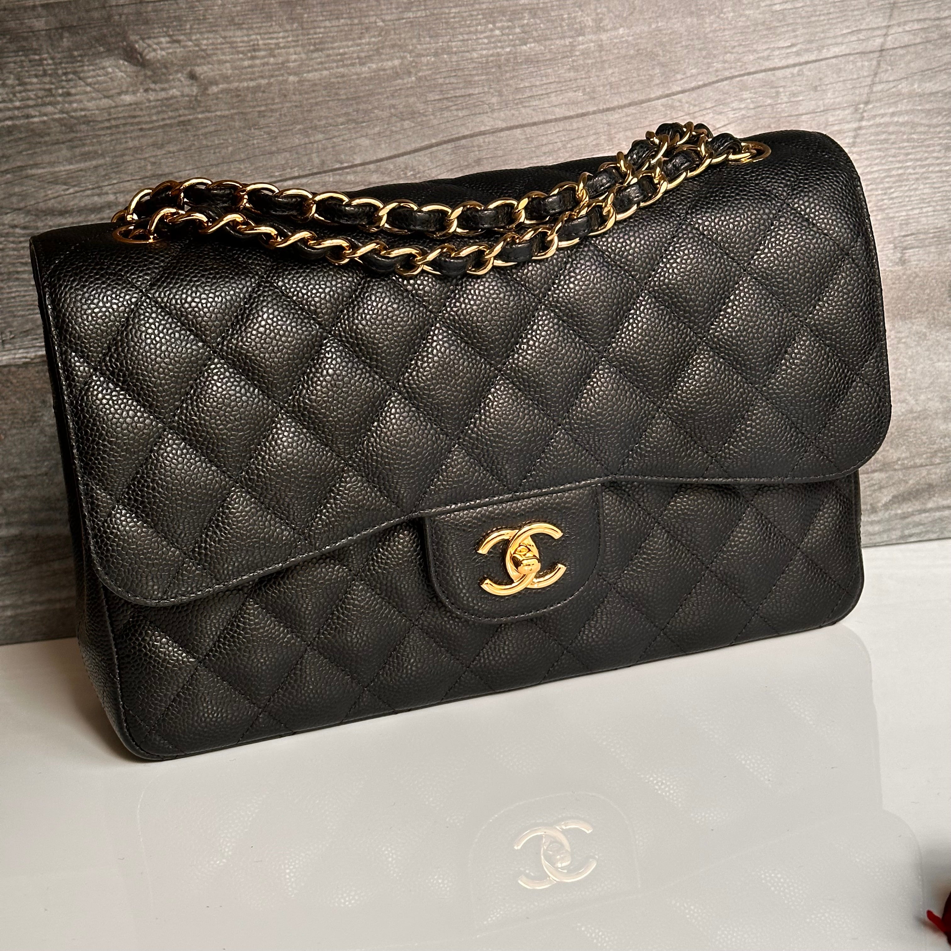 Chanel Jumbo Timeless Classic Double Flap Black Caviar GHW