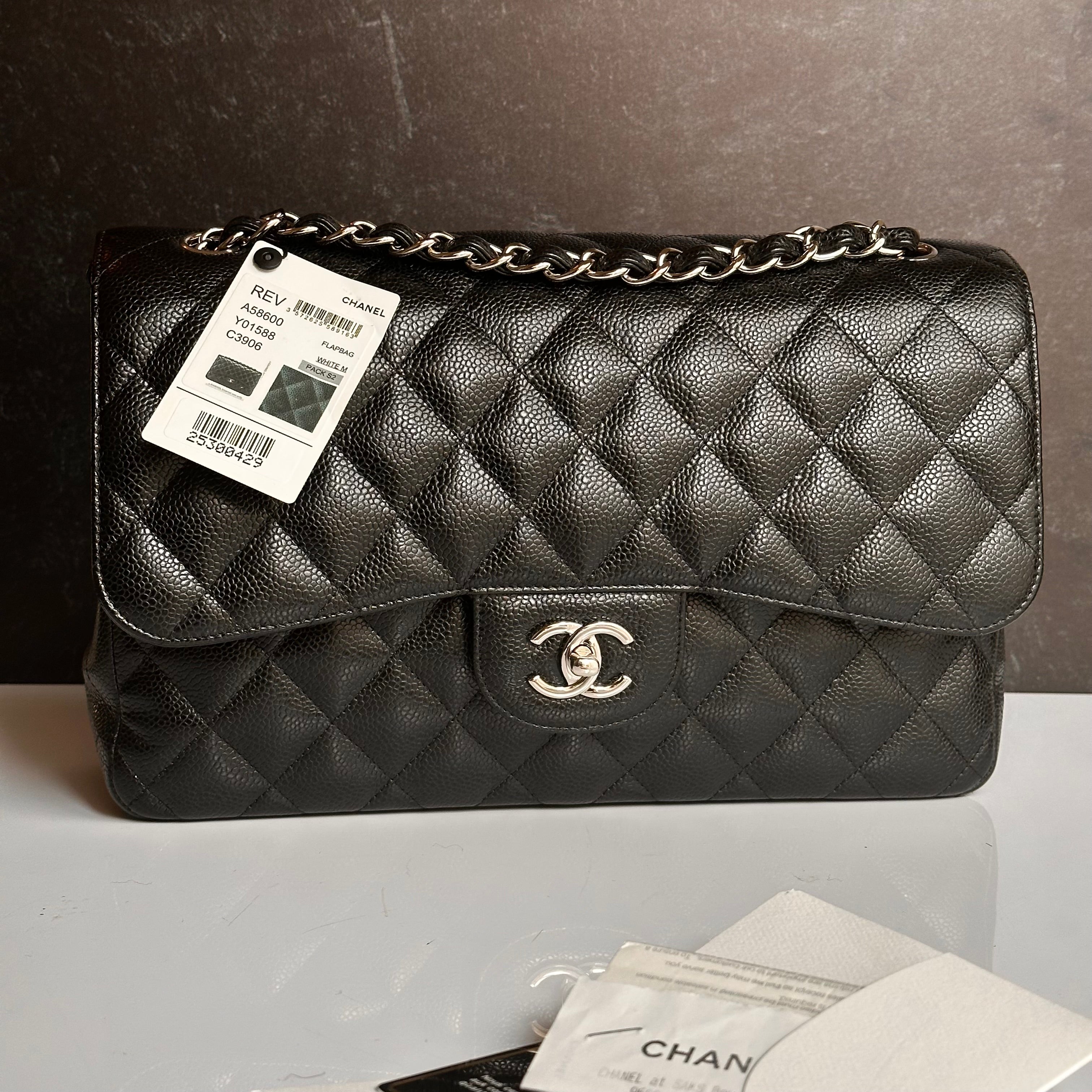 Chanel Timeless Classic Flap Jumbo Black Caviar SHW