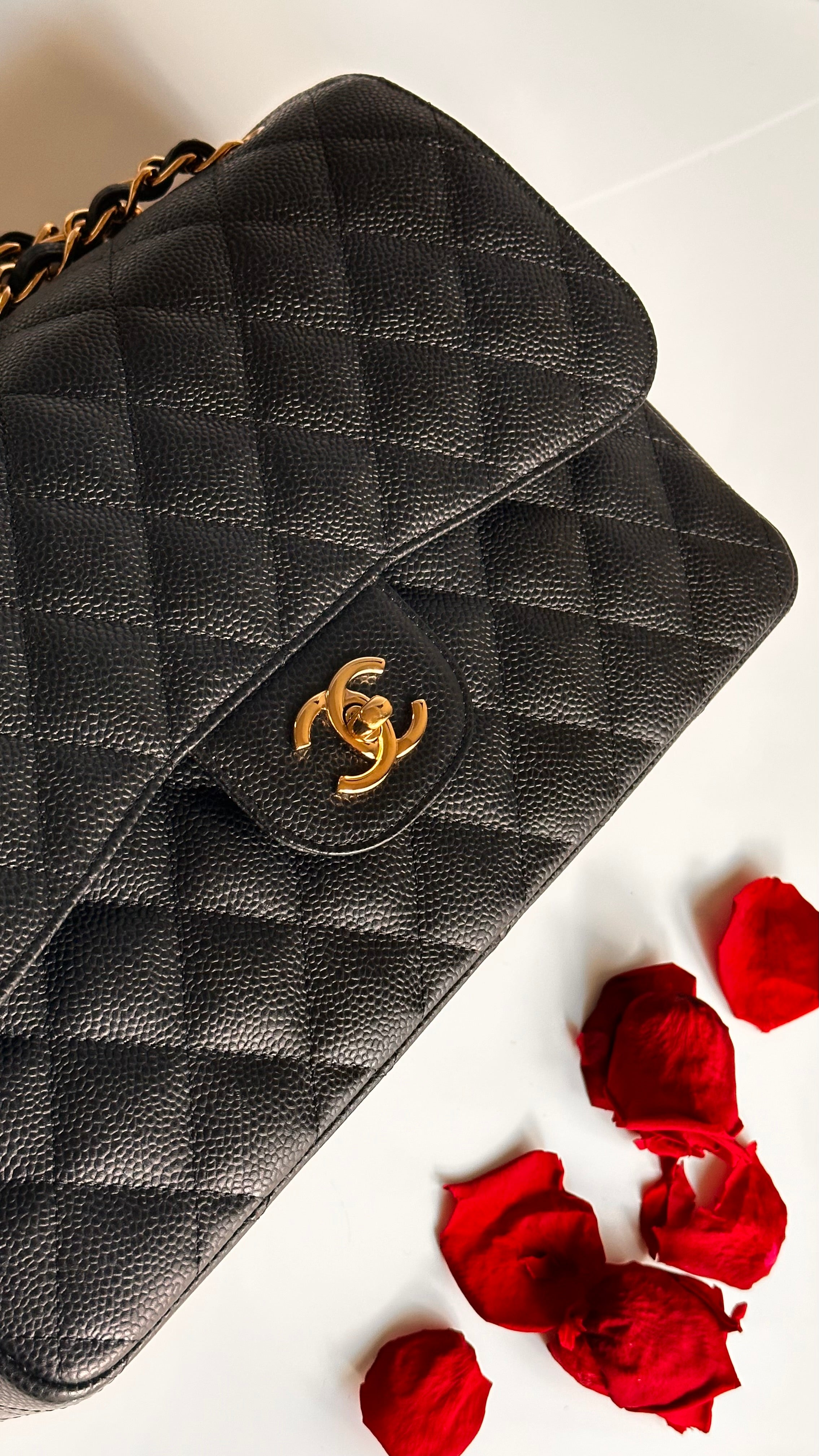 Chanel Jumbo Timeless Classic Double Flap Black Caviar GHW