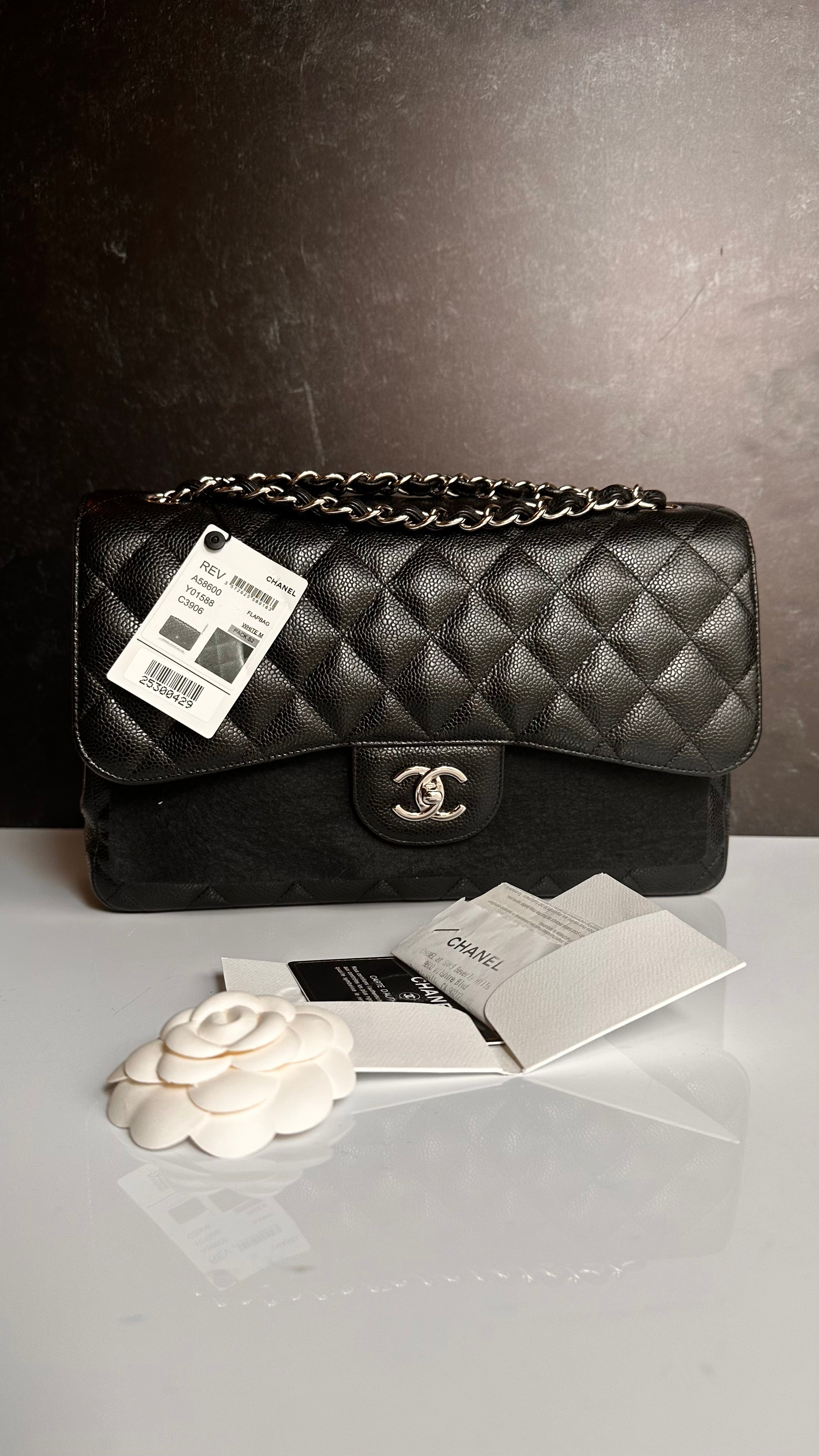Chanel Timeless Classic Flap Jumbo Black Caviar SHW