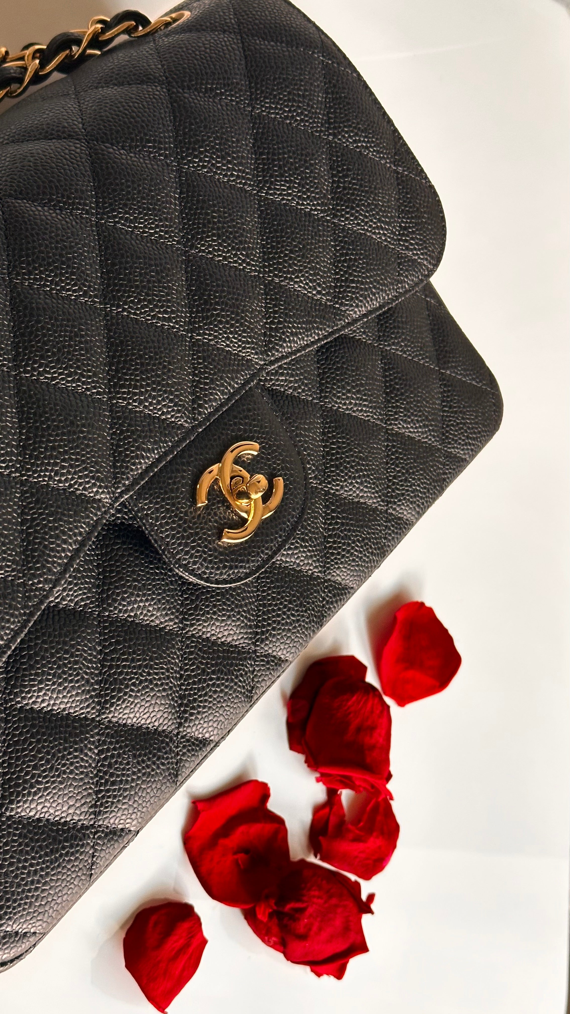 Chanel Jumbo Timeless Classic Double Flap Black Caviar GHW