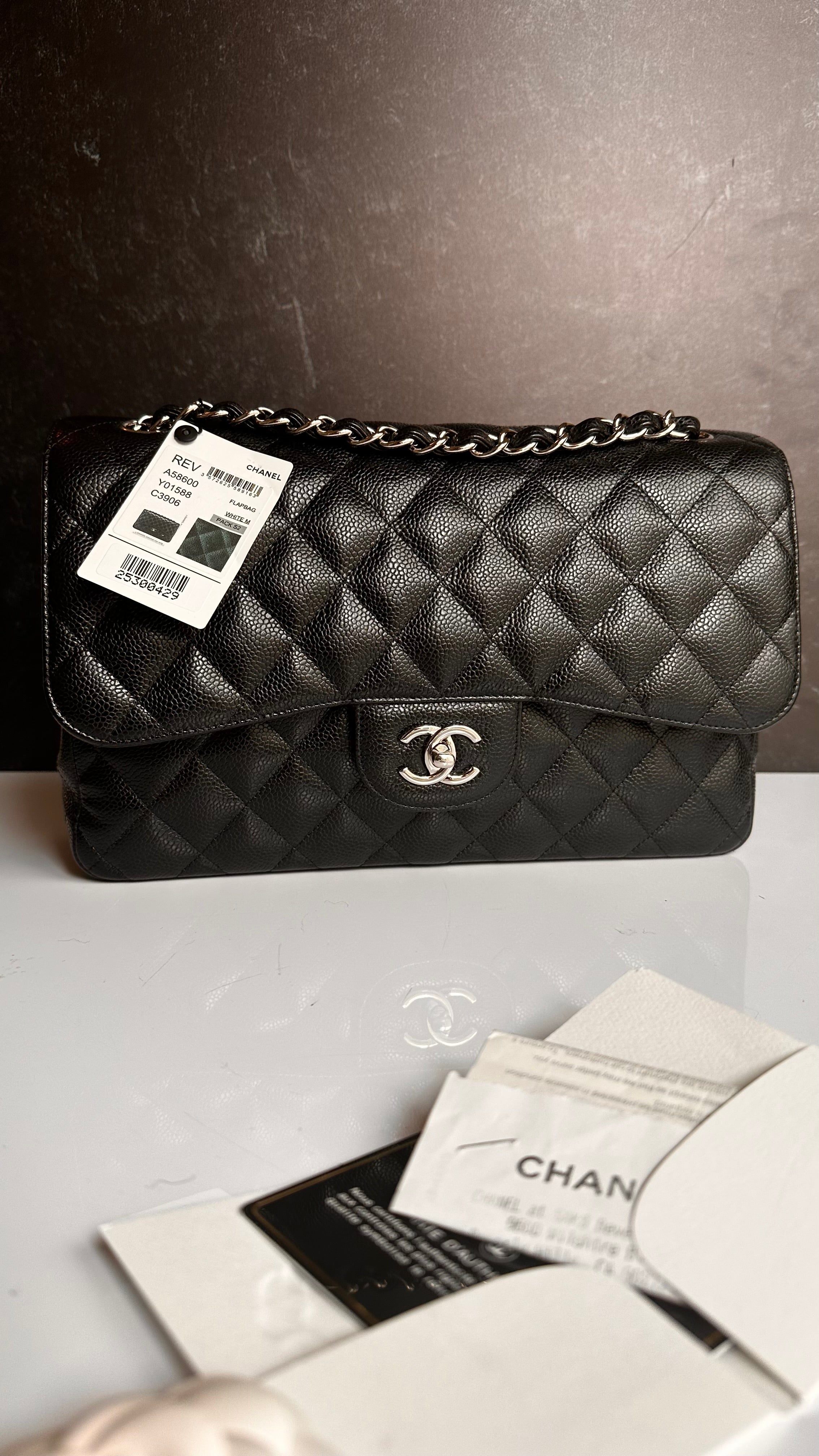 Chanel Timeless Classic Flap Jumbo Black Caviar SHW