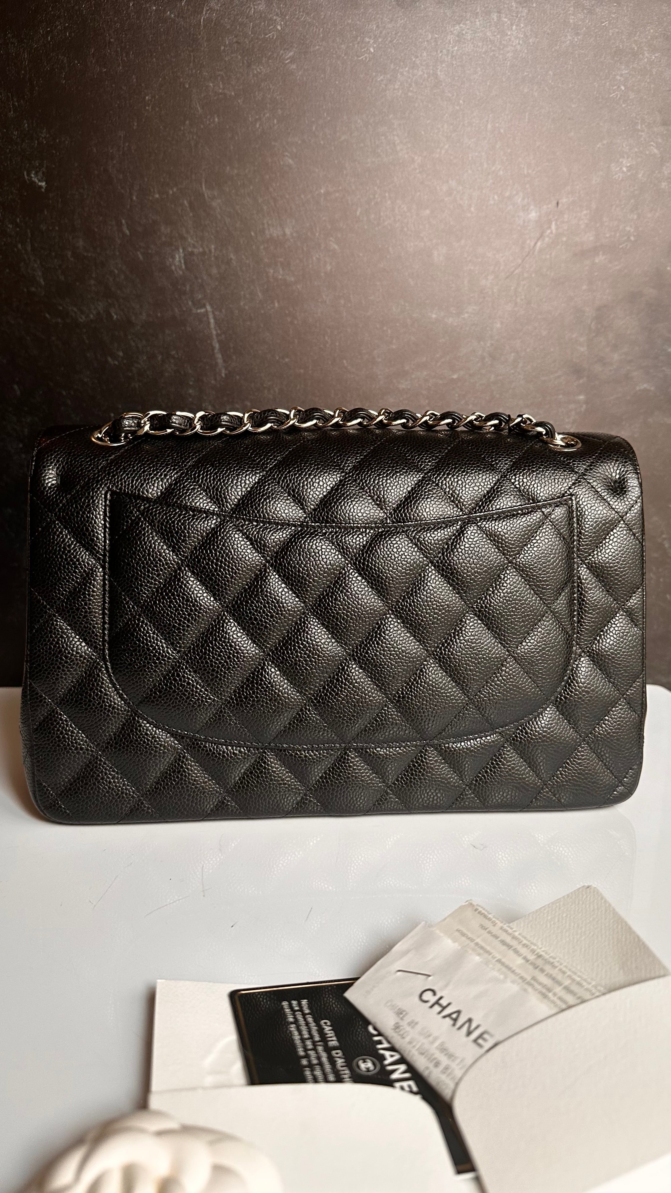 Chanel Timeless Classic Flap Jumbo Black Caviar SHW