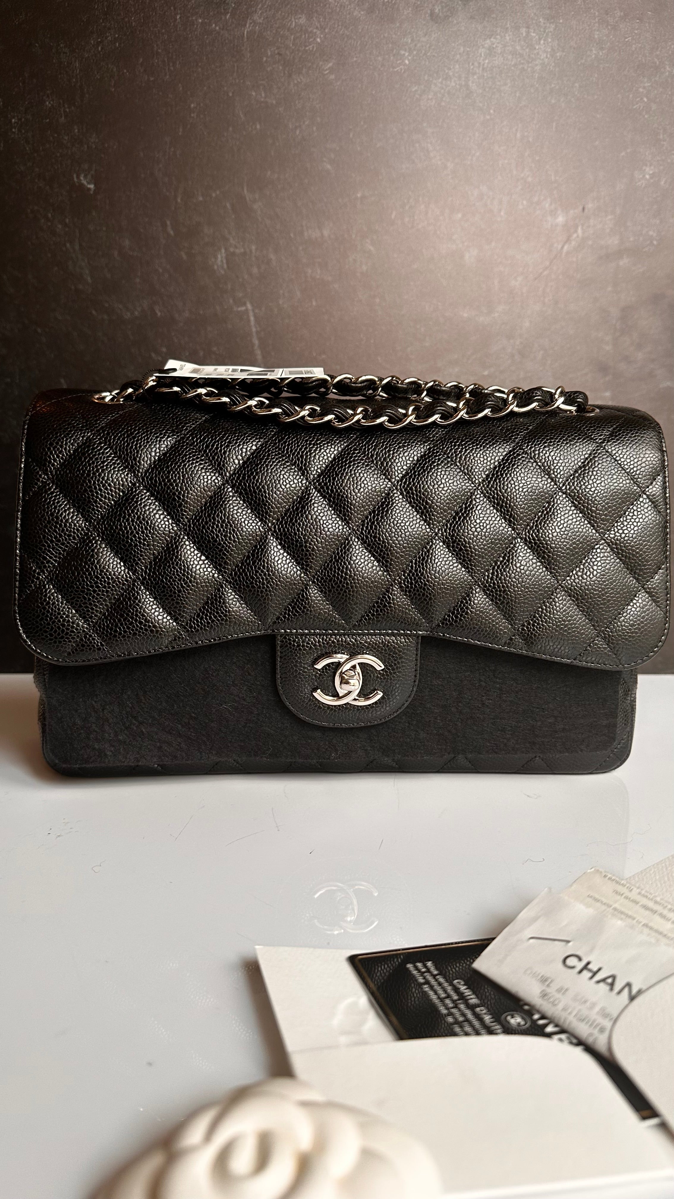 Chanel Timeless Classic Flap Jumbo Black Caviar SHW