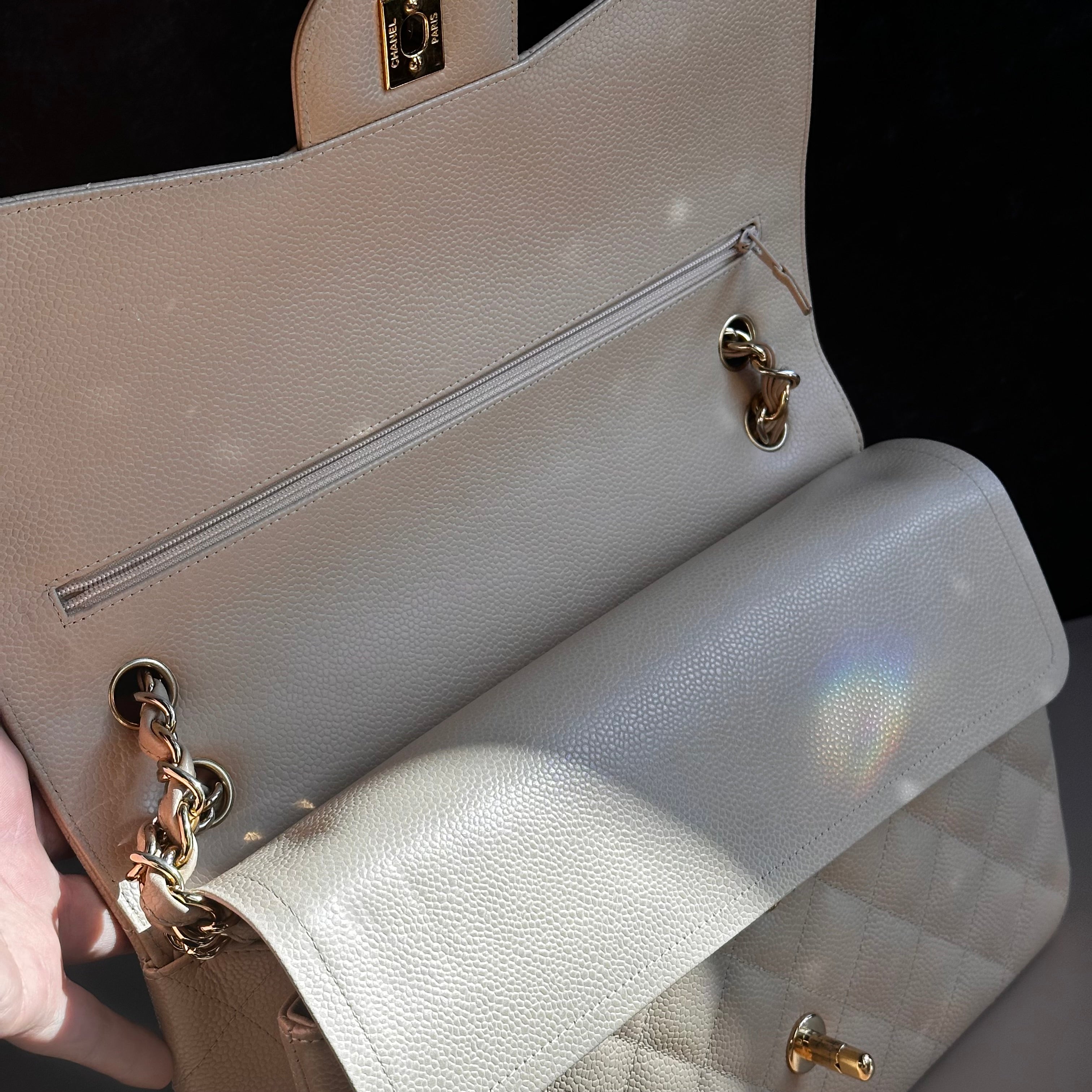 Chanel jumbo Beige Clair Classic Flap