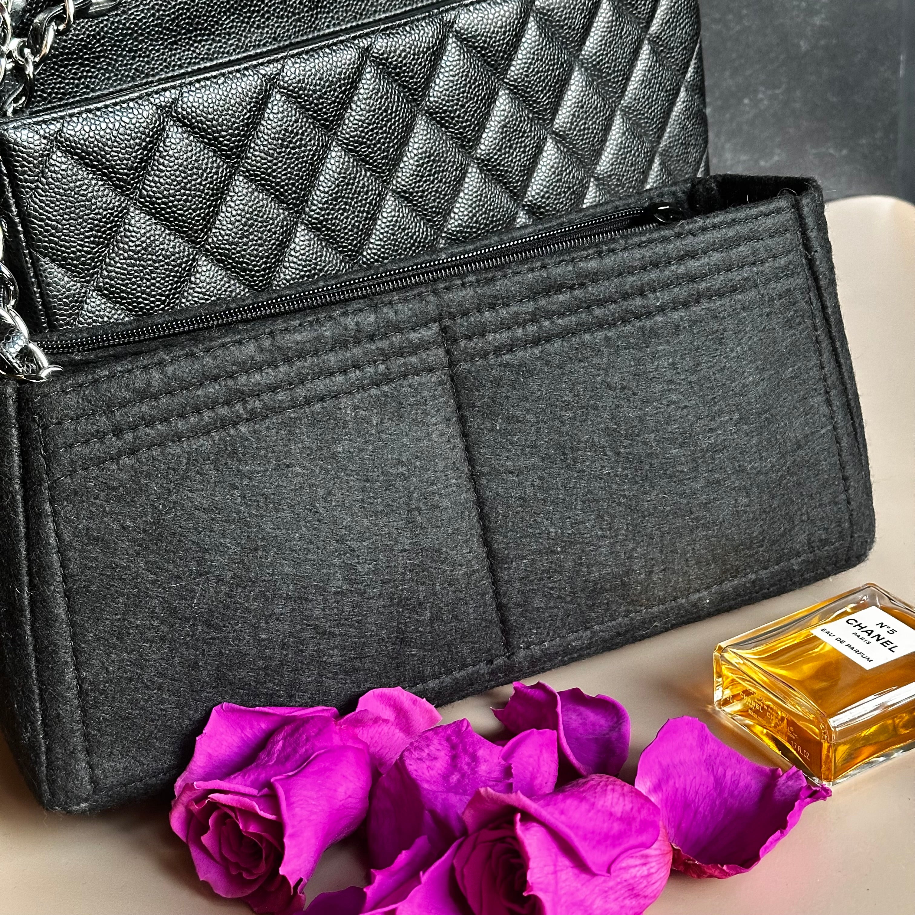 2001 Chanel Vintage Jumbo Black Caviar SHW