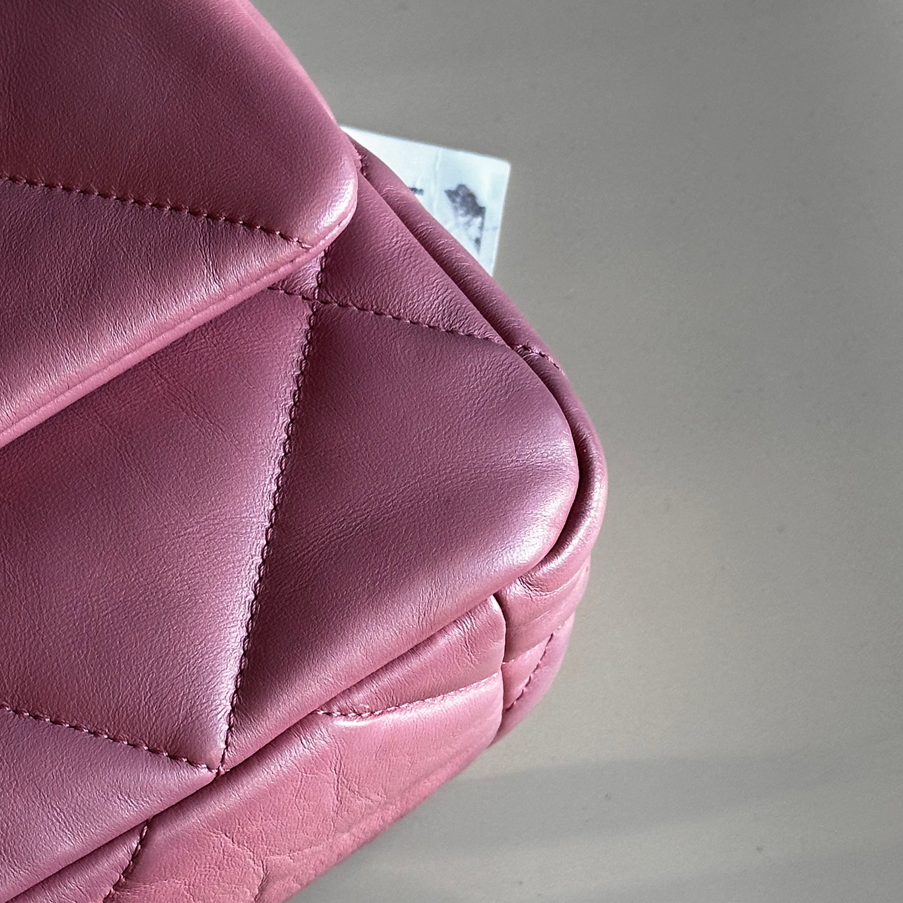 22A Chanel Medium 19 Pink Flap Lambskin Trio Mix Hardwares