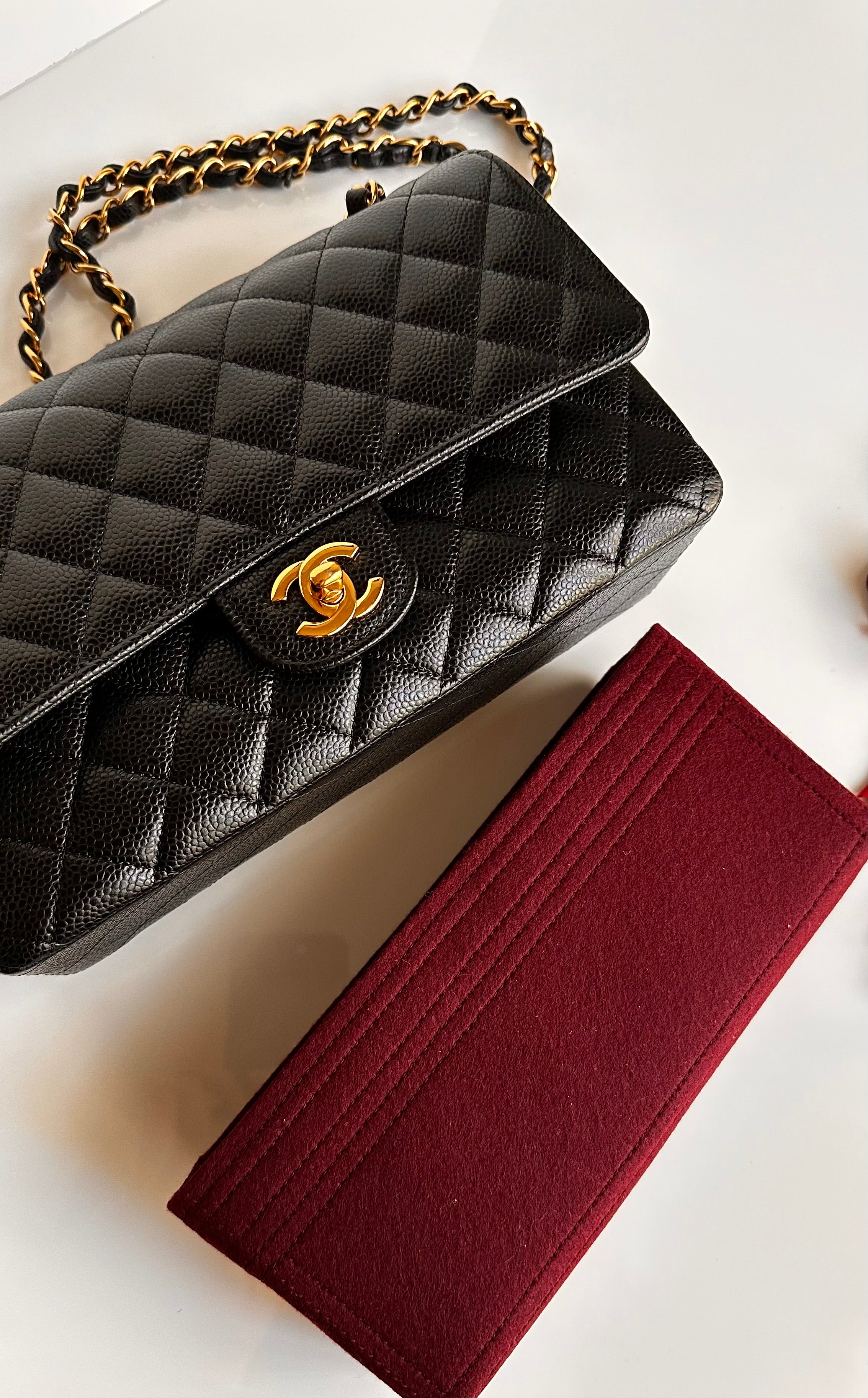 2022 Chanel Timeless Classic Medium Double Flap Black Caviar GHW