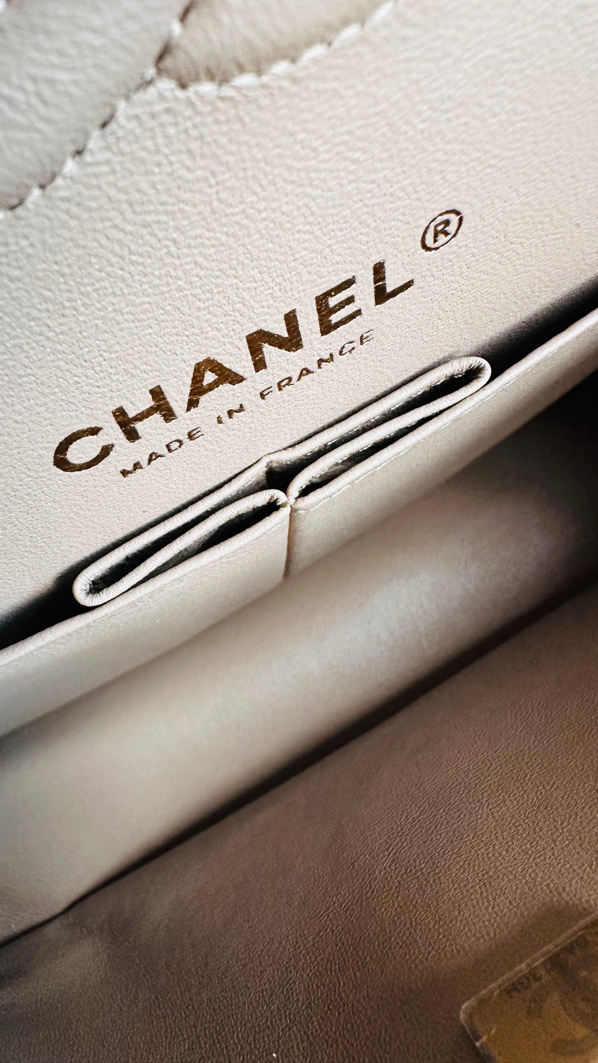 Like New 22A Chanel Timeless Classic Flap Dark Beige Caviar LGHW
