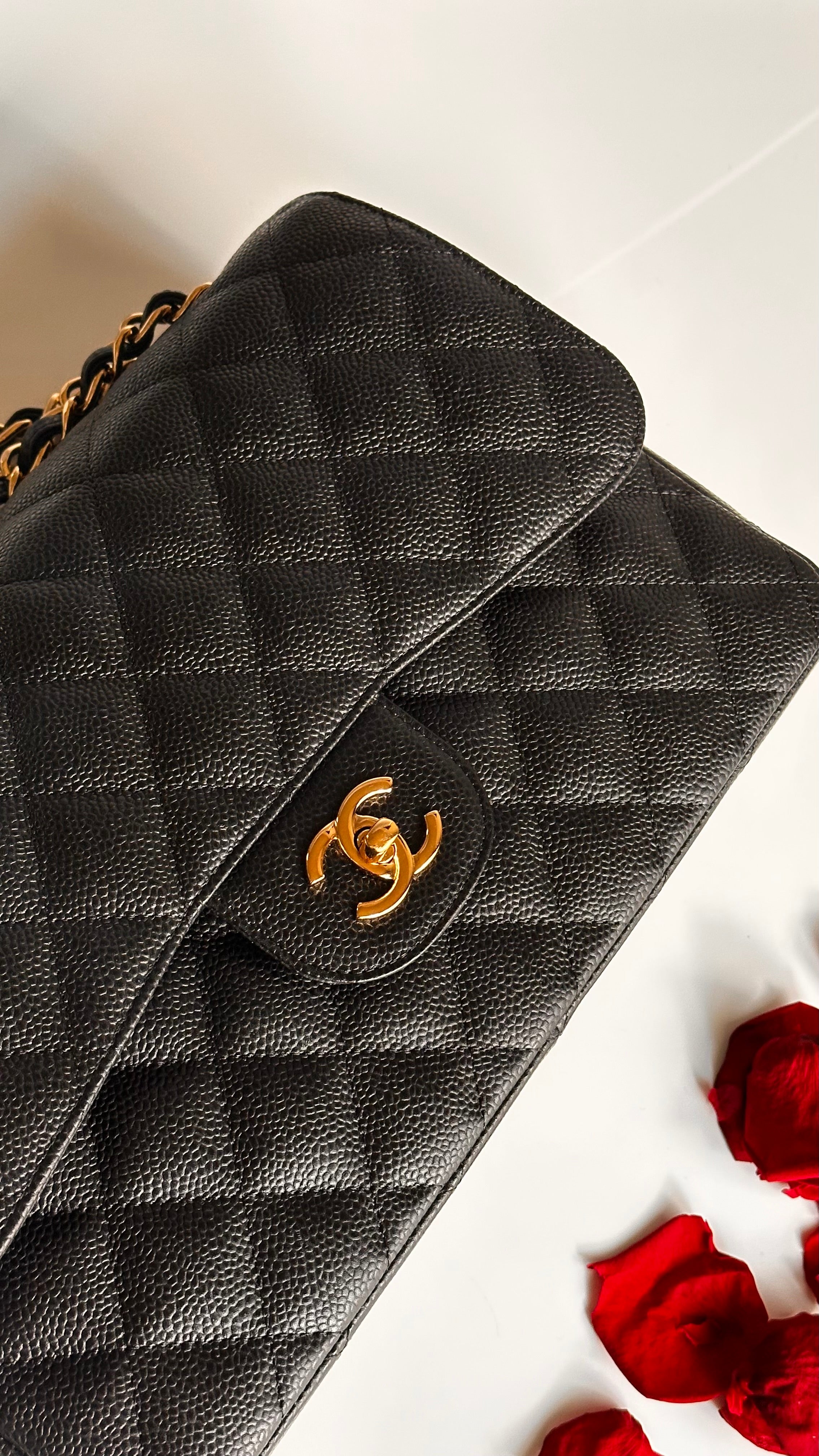Chanel Jumbo Timeless Classic Double Flap Black Caviar GHW