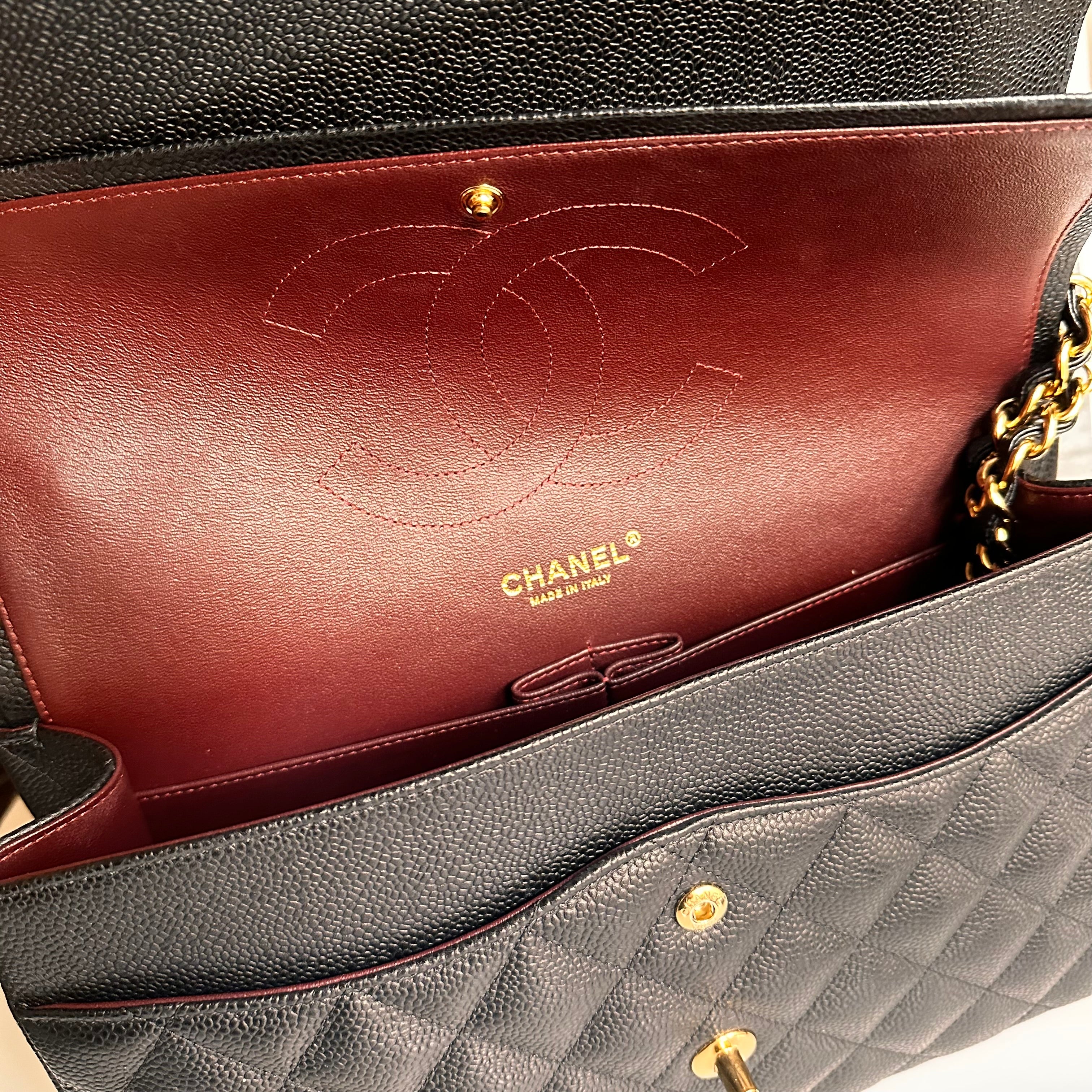 Chanel Jumbo Timeless Classic Double Flap Black Caviar GHW