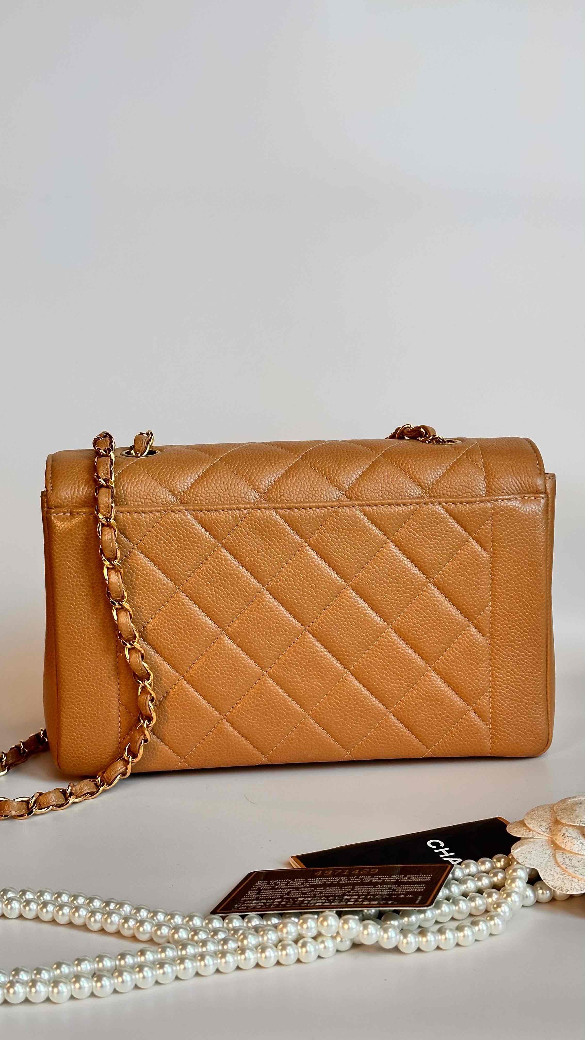 1997 Chanel Final Edition Diana Flap Dark Beige 24K GHW