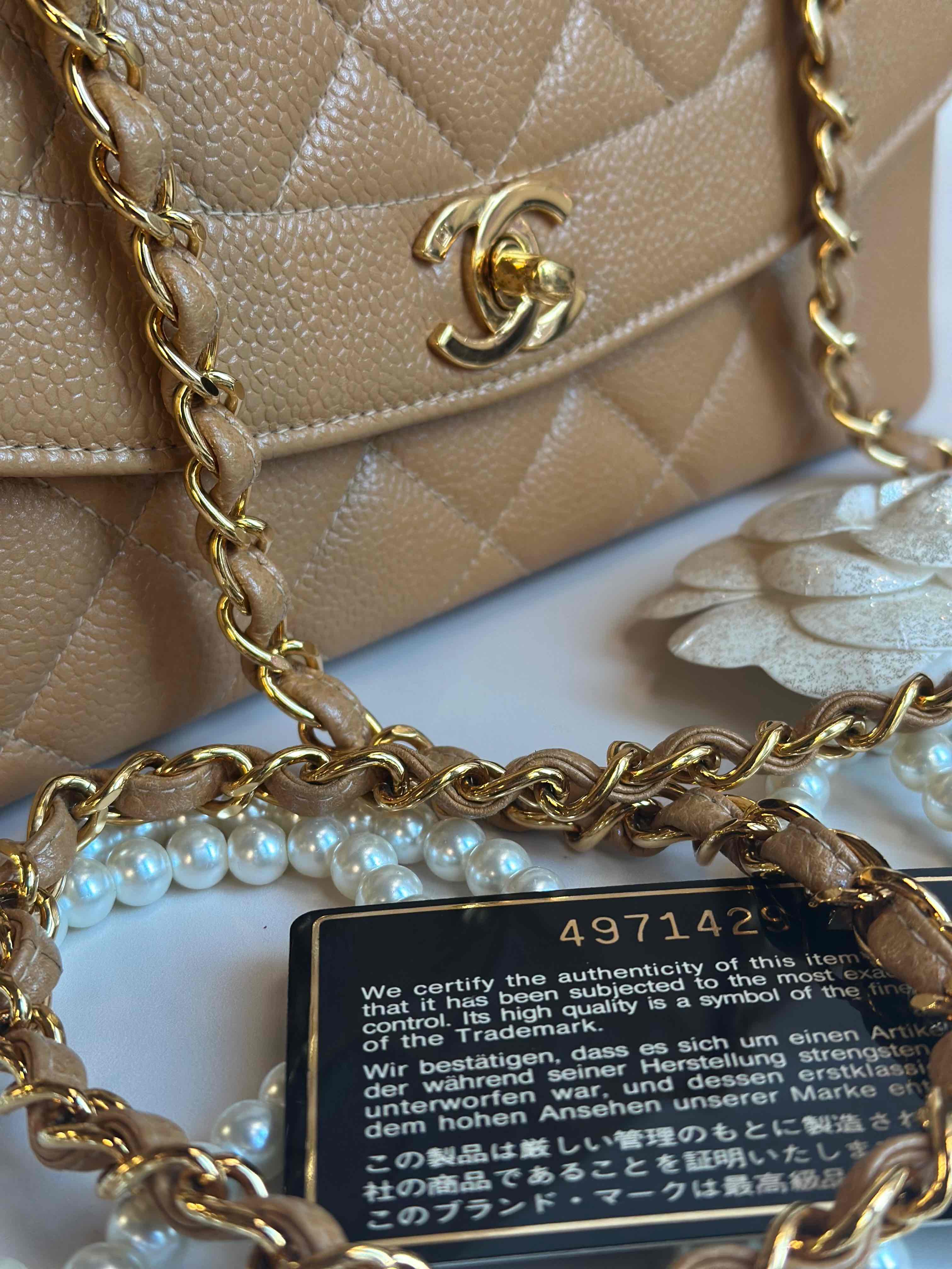 1997 Chanel Final Edition Diana Flap Dark Beige 24K GHW