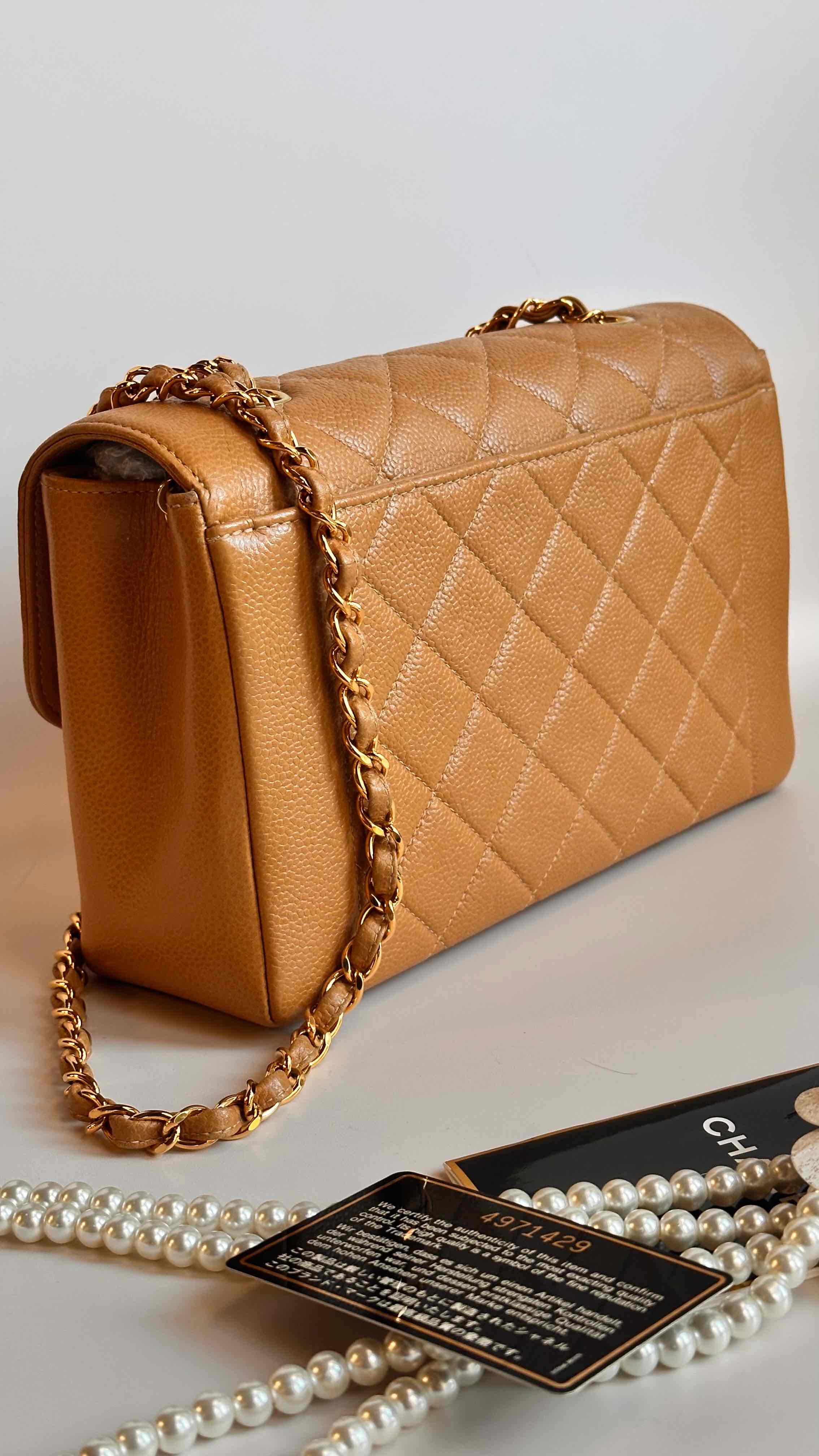 1997 Chanel Final Edition Diana Flap Dark Beige 24K GHW