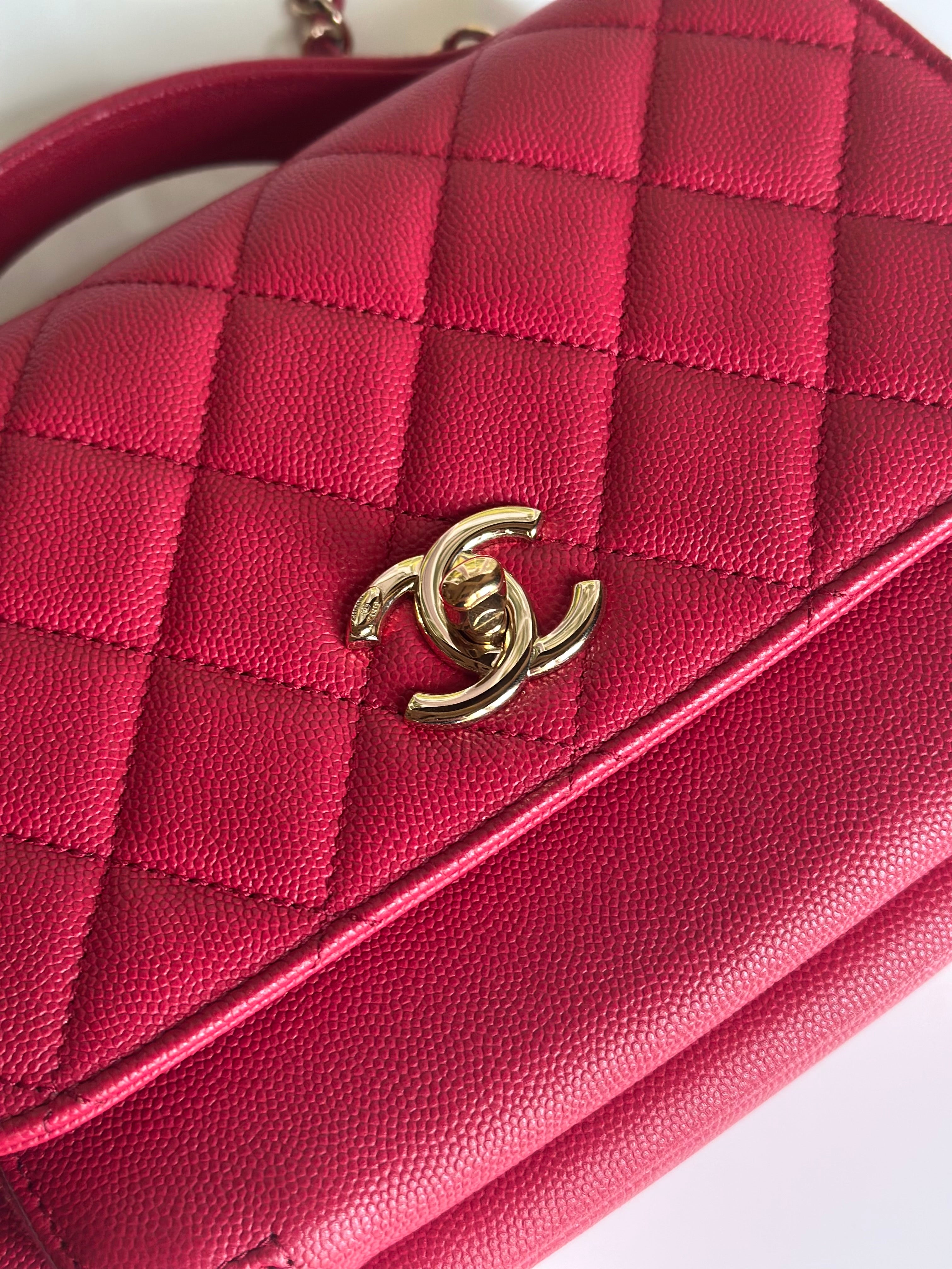 18S Chanel Small Business Affinity Flap Red Caviar GHW