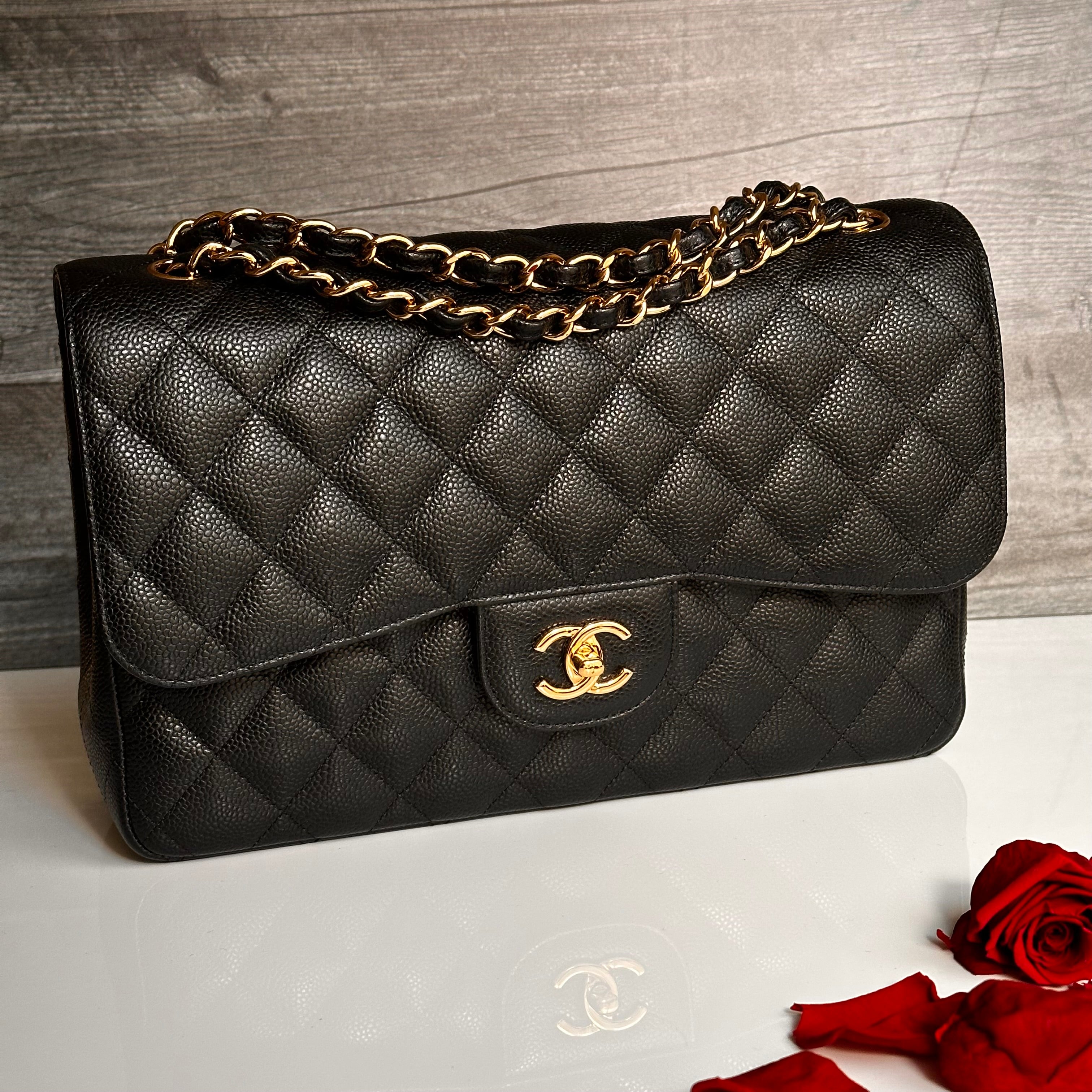 Chanel Jumbo Timeless Classic Double Flap Black Caviar GHW