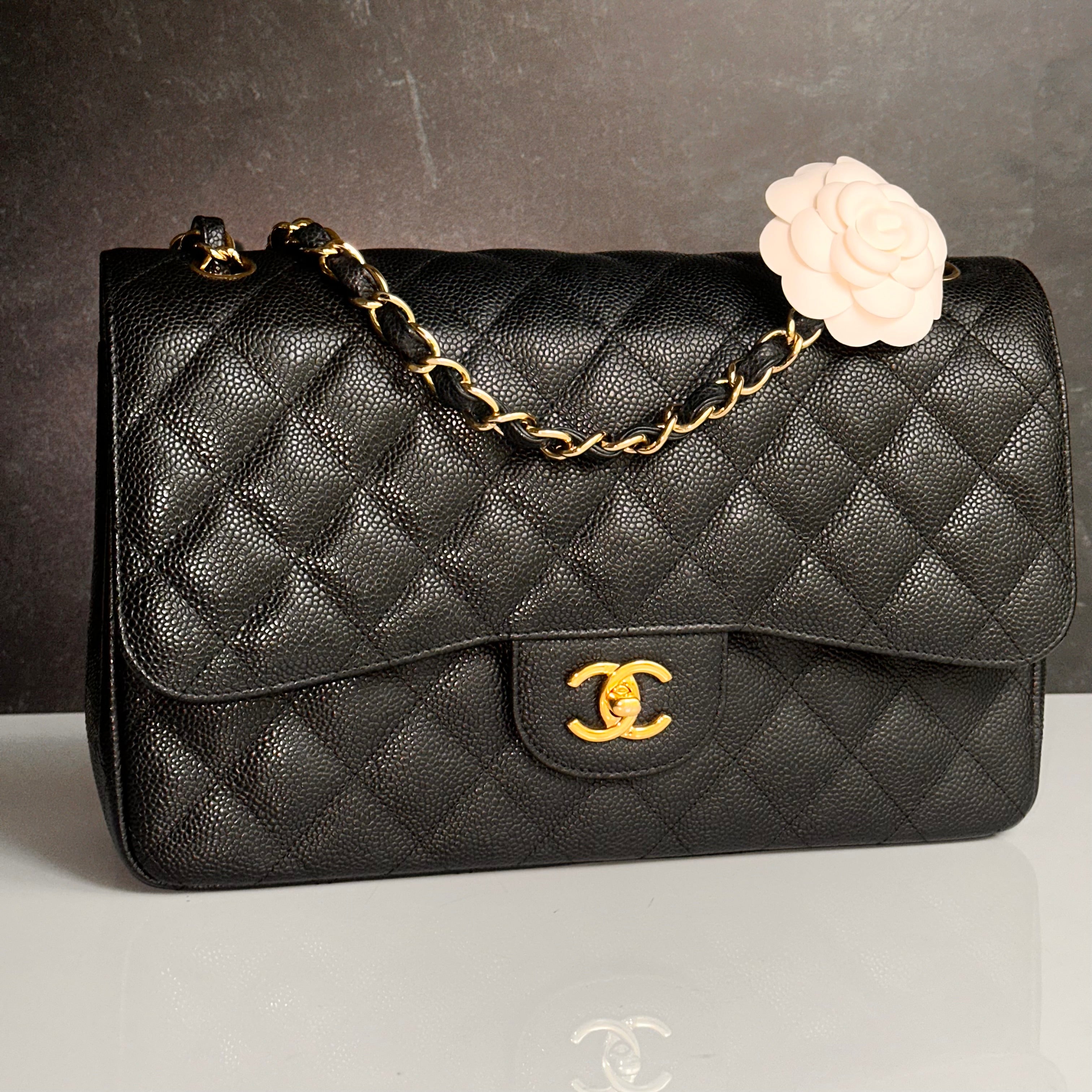 Chanel Jumbo Timeless Classic Flap Black Caviar GHW