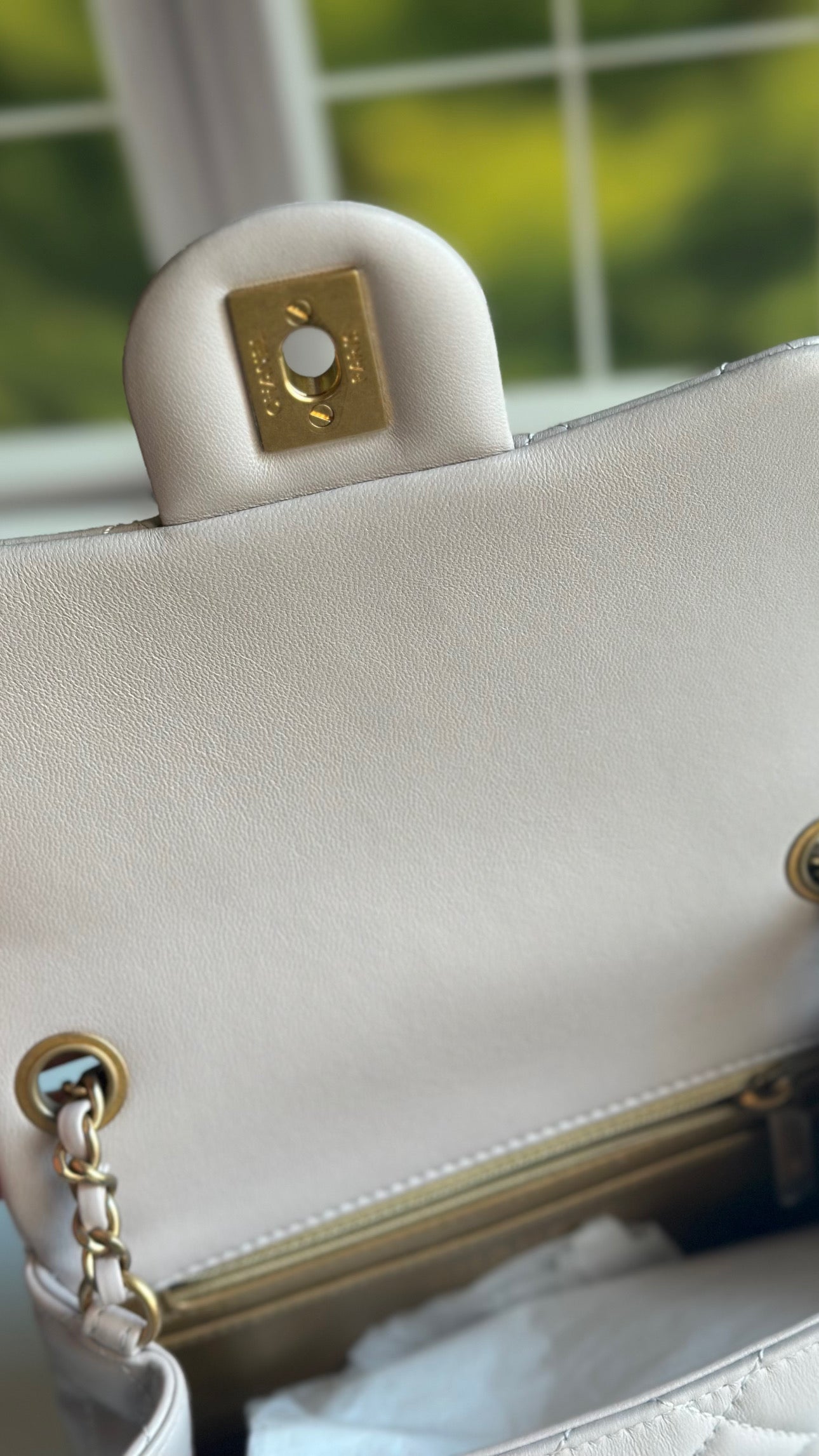 2021 Chanel Mini Pearl Crush Flap Lilac Lambskin & GHW