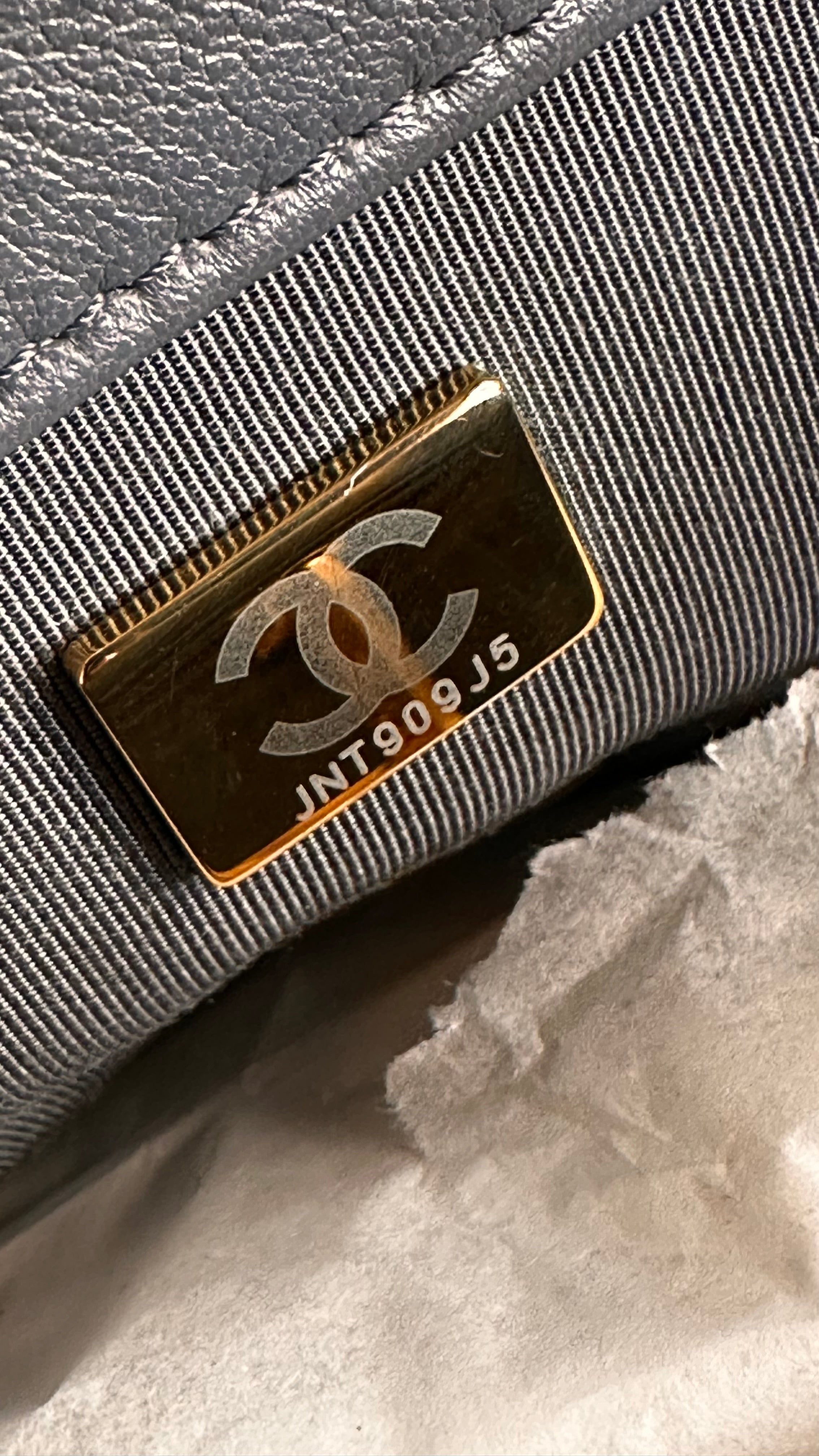 21B Chanel Small-Medium 19 Flap Dark Grey Lambskin