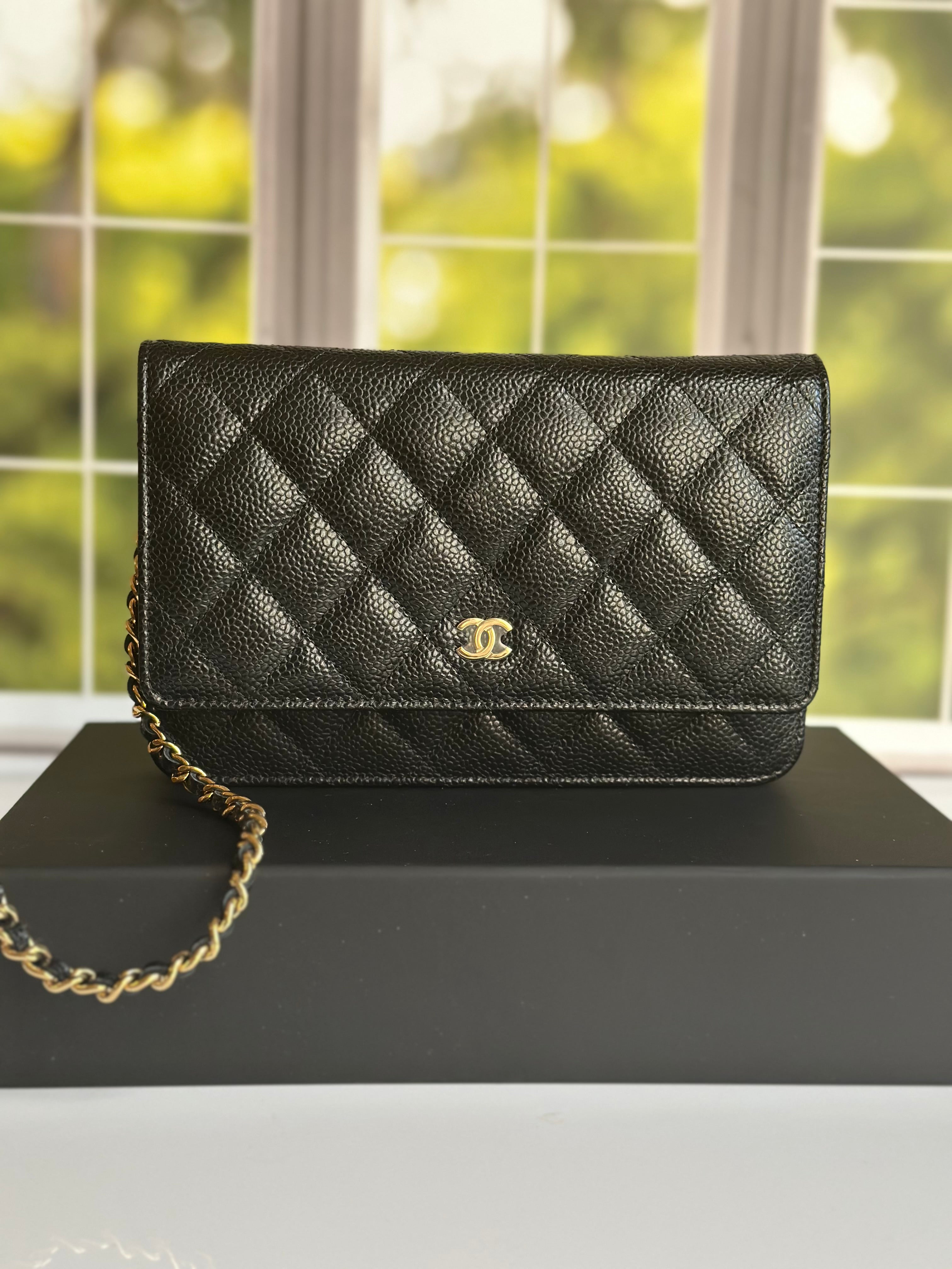 Chanel Wallet on Chain Black Caviar GHW