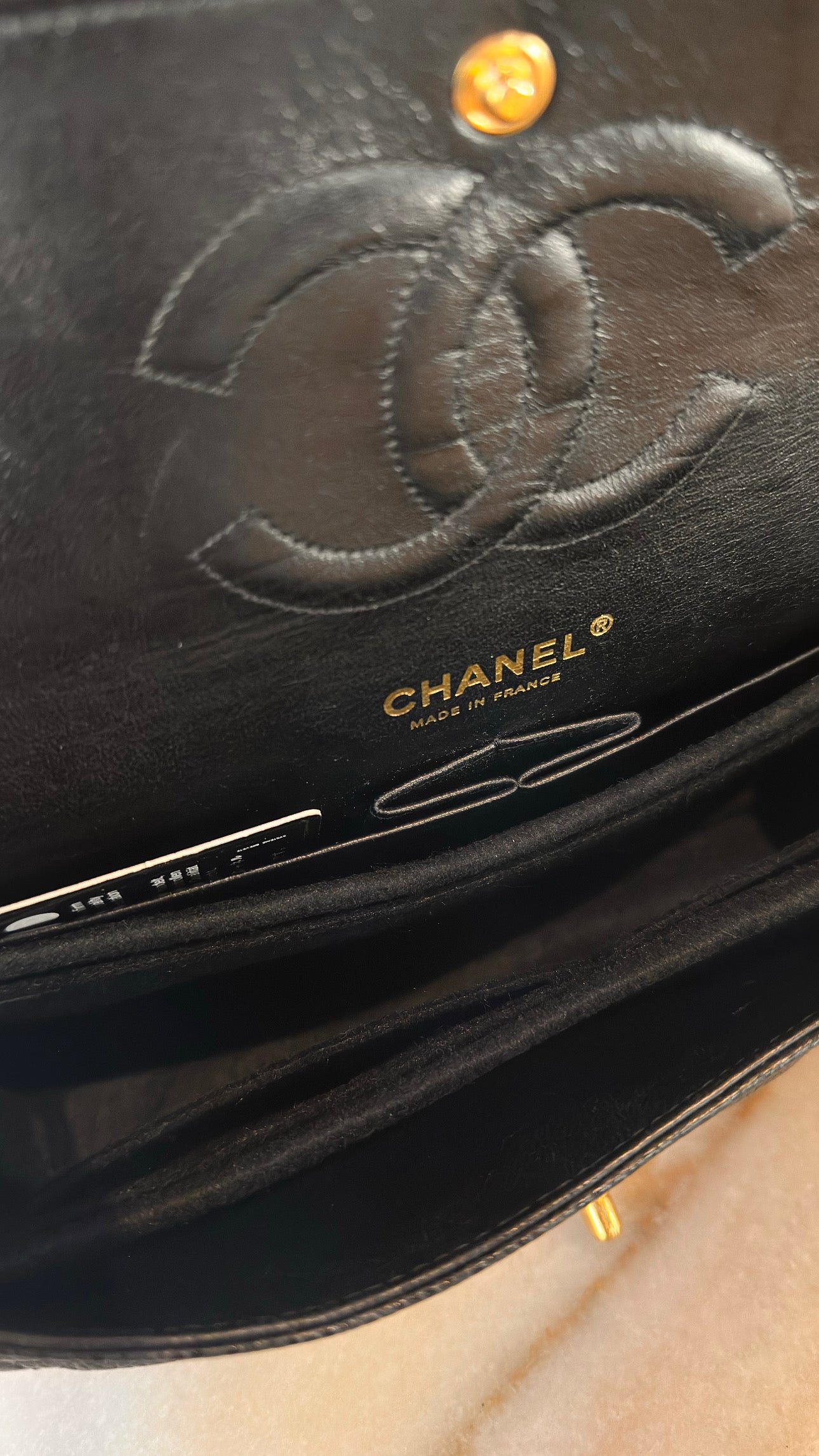 Chanel Medium Classic Flap Black Caviar 24K GHW