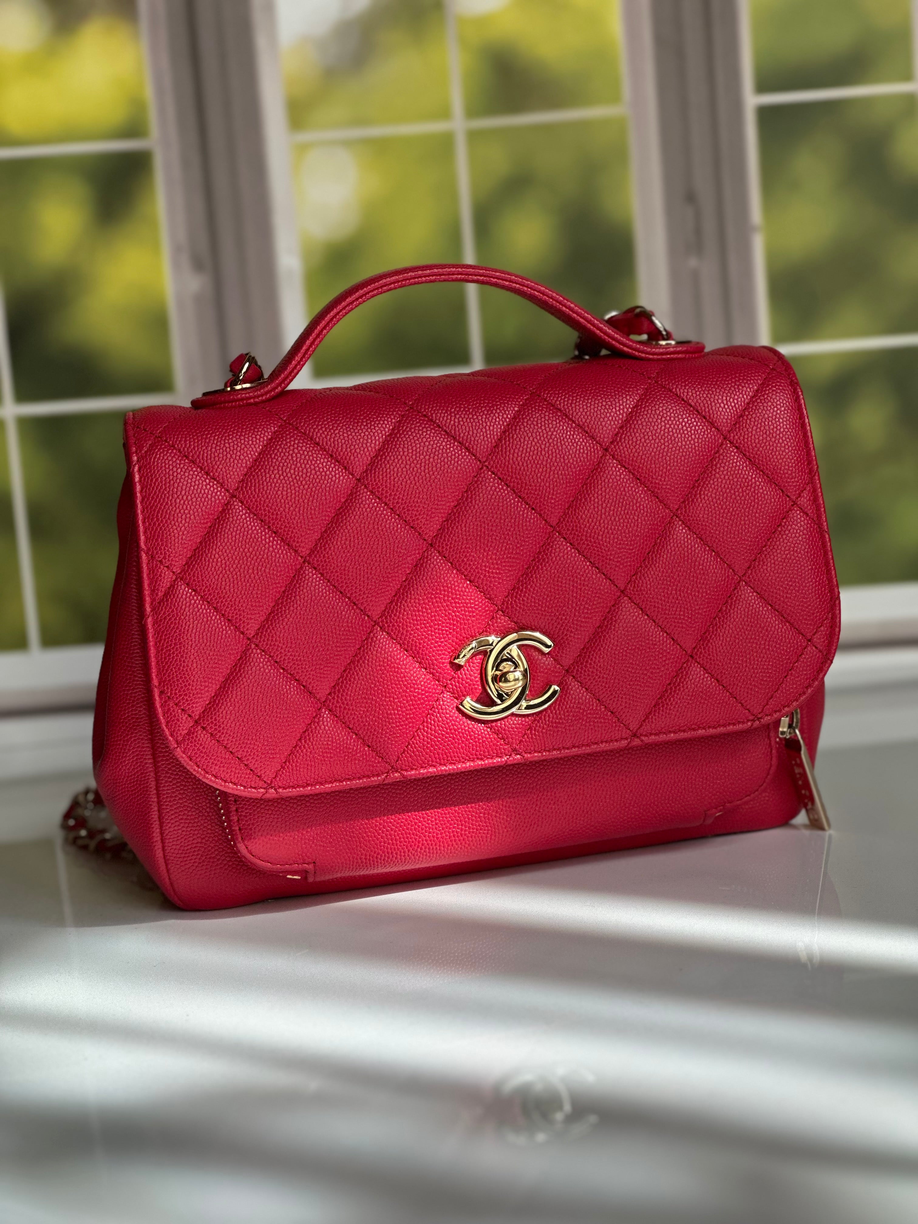 18S Chanel Small Business Affinity Flap Red Caviar GHW