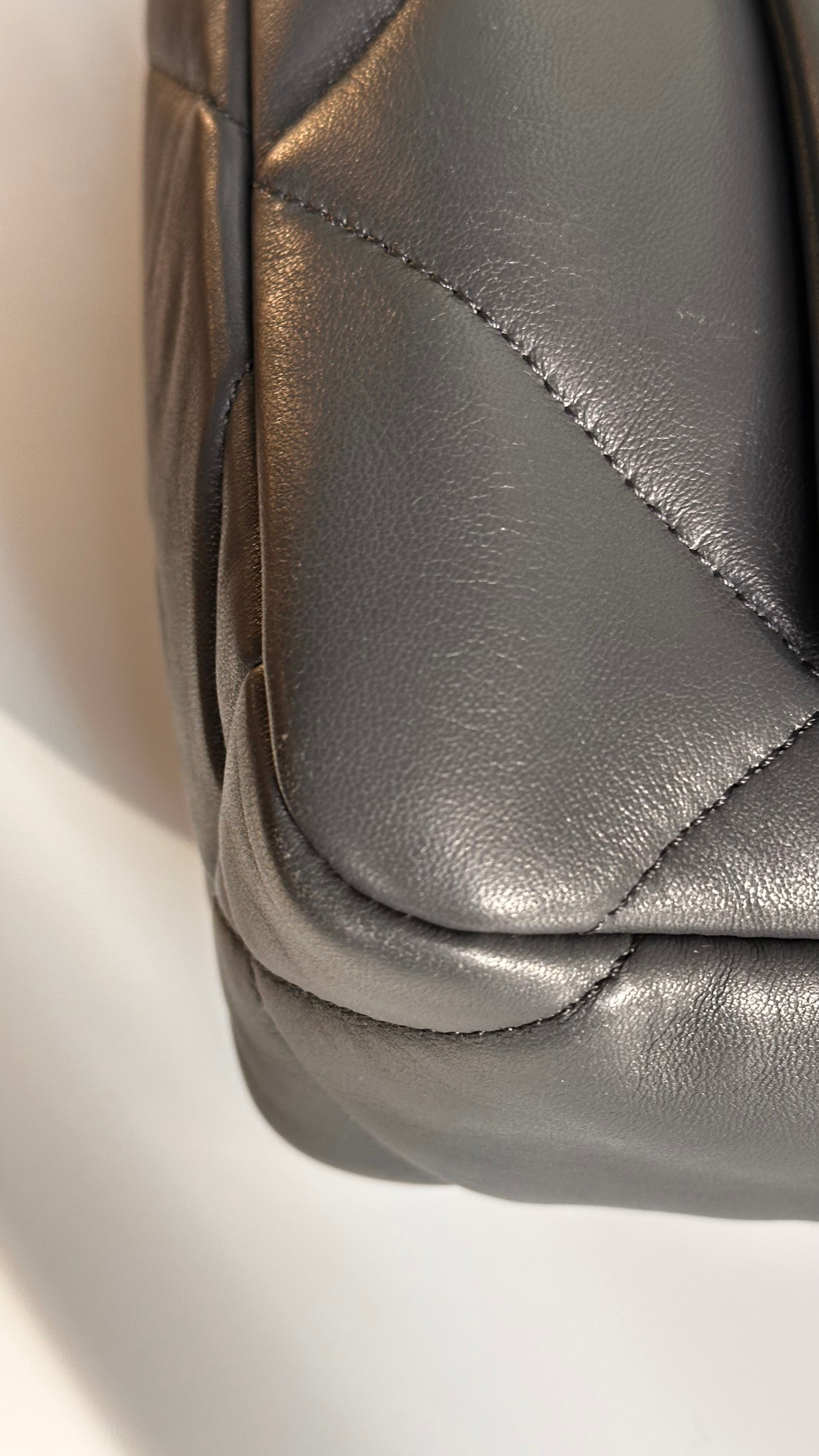 21B Chanel Small-Medium 19 Flap Dark Grey Lambskin