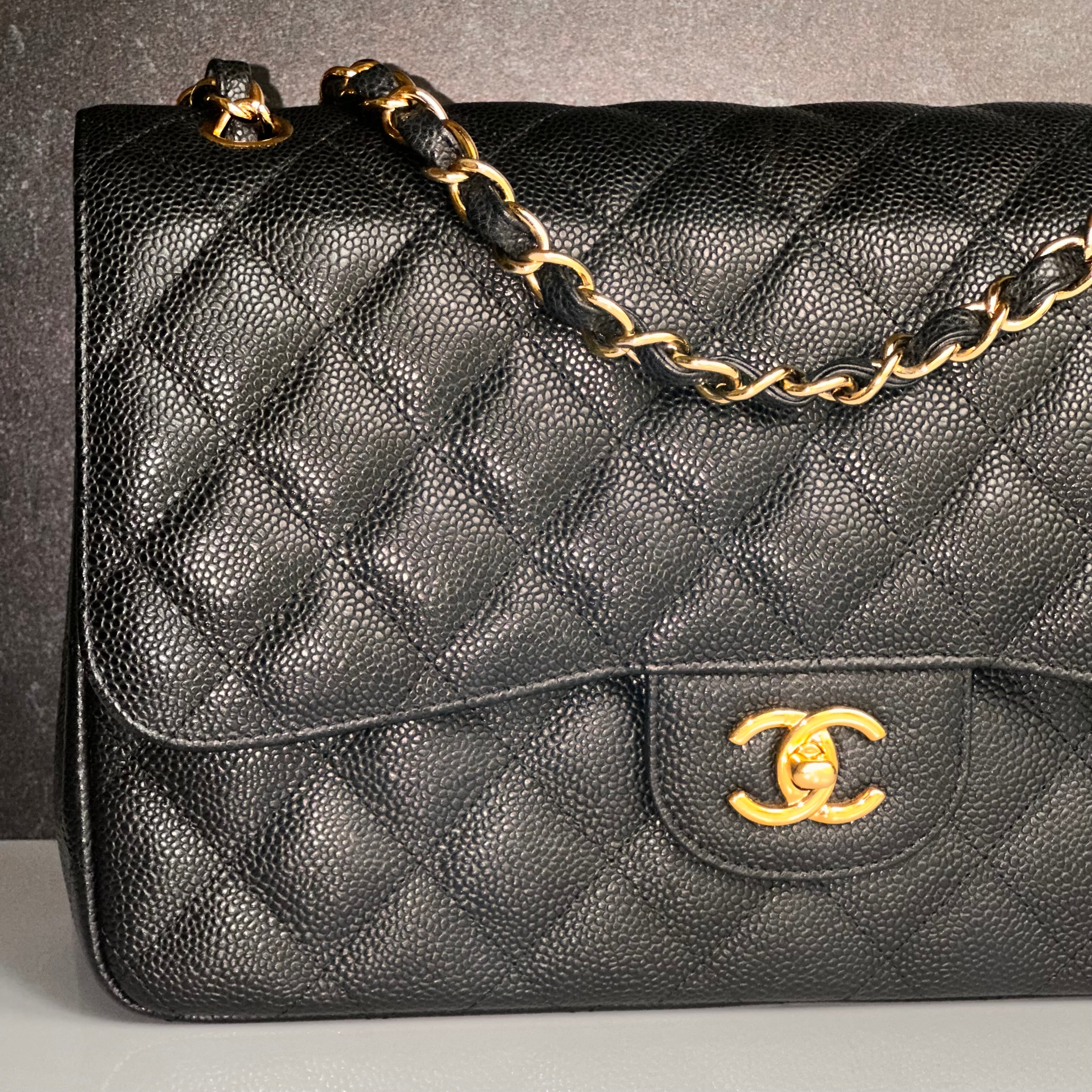 Chanel Jumbo Timeless Classic Flap Black Caviar GHW