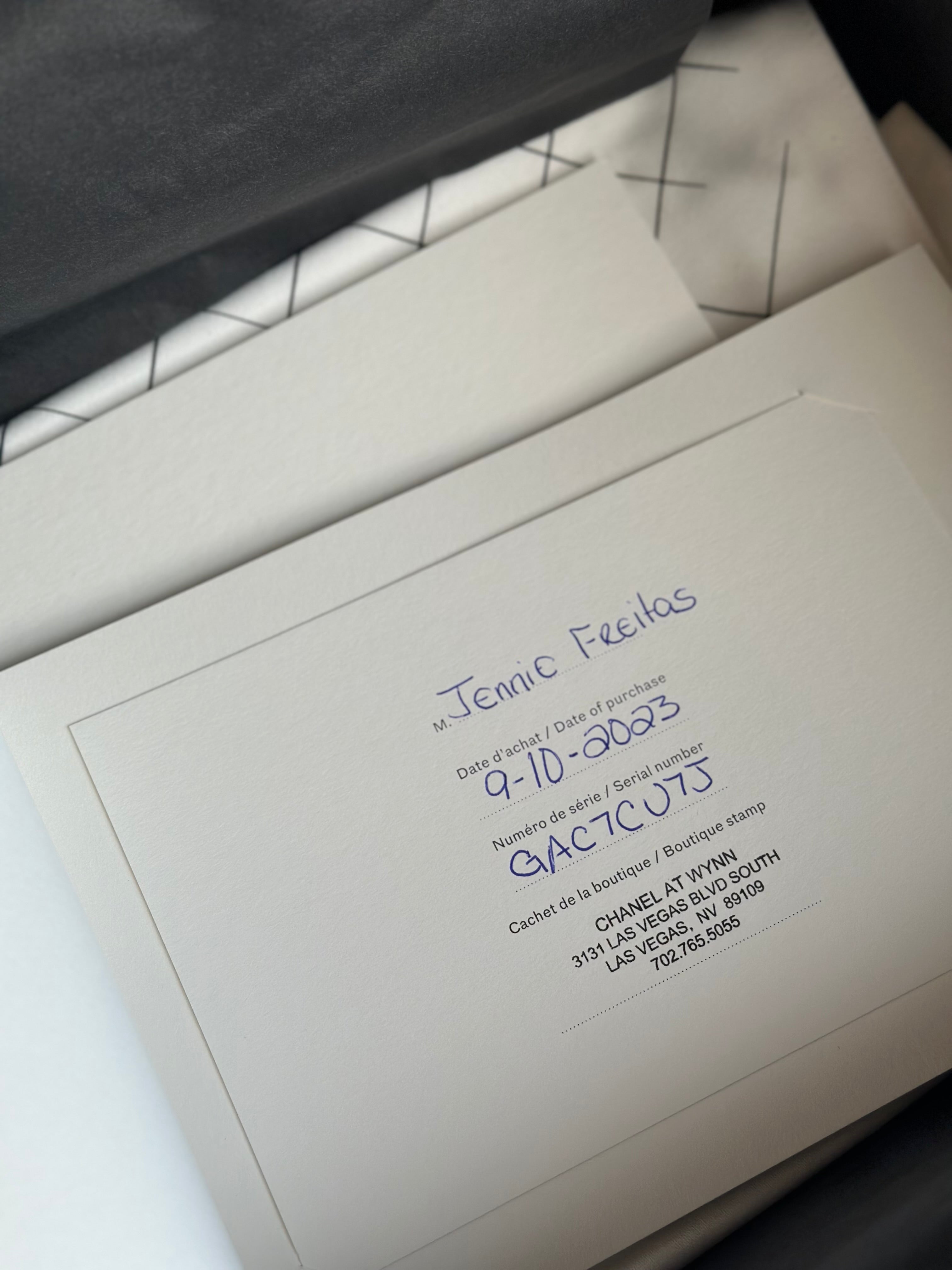 2023 BNIB Chanel Medium Classic Double Flap Black Caviar GHW